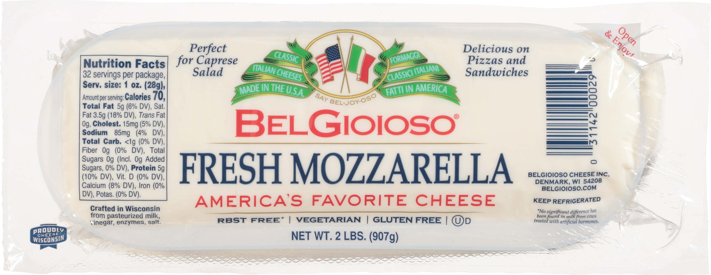 Cheese, Mozzarella, Fresh