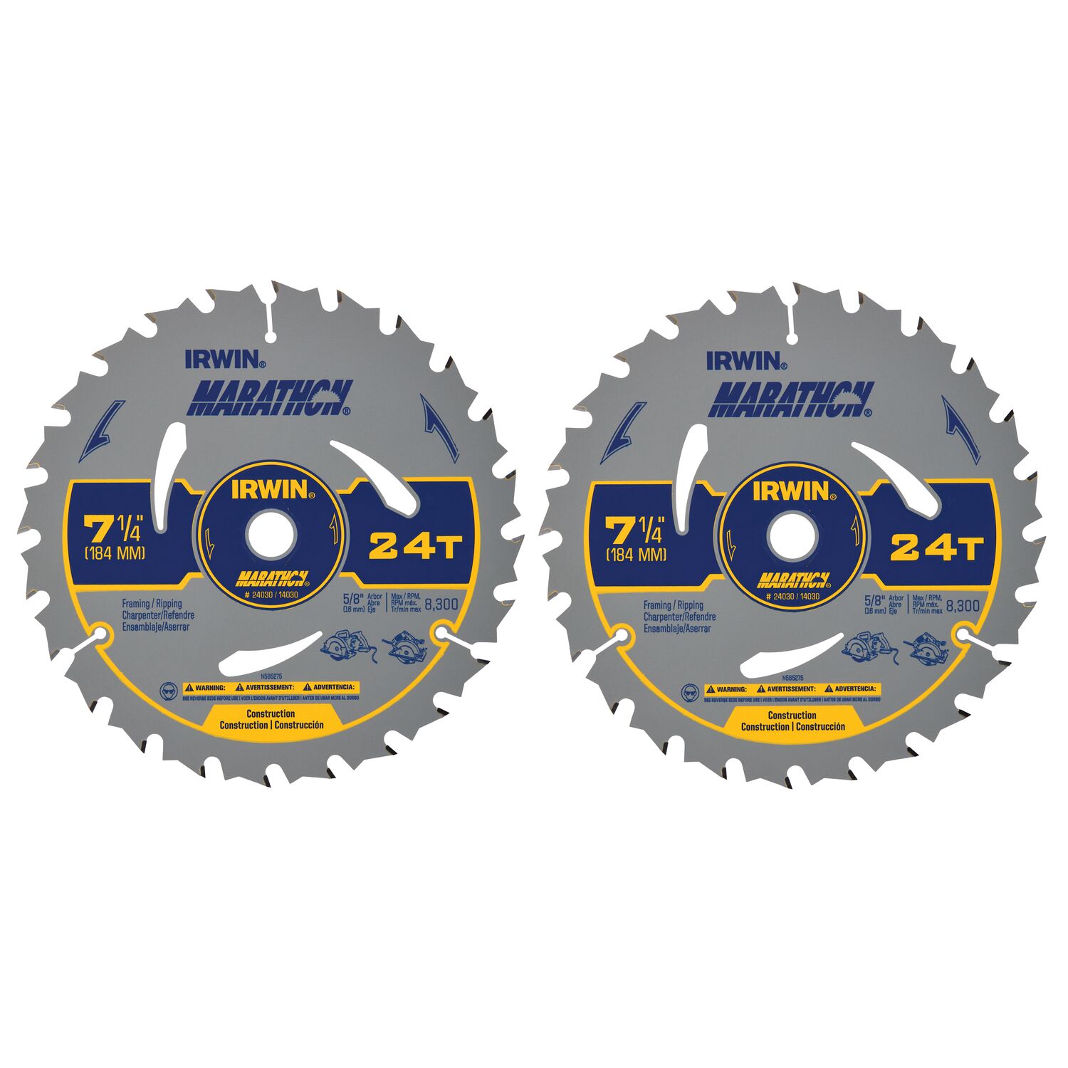 Irwin Kreissägeblatt 315 Mm – 40 Zähne, 30 Mm Bohrung, ATB-Schliff Für Holz