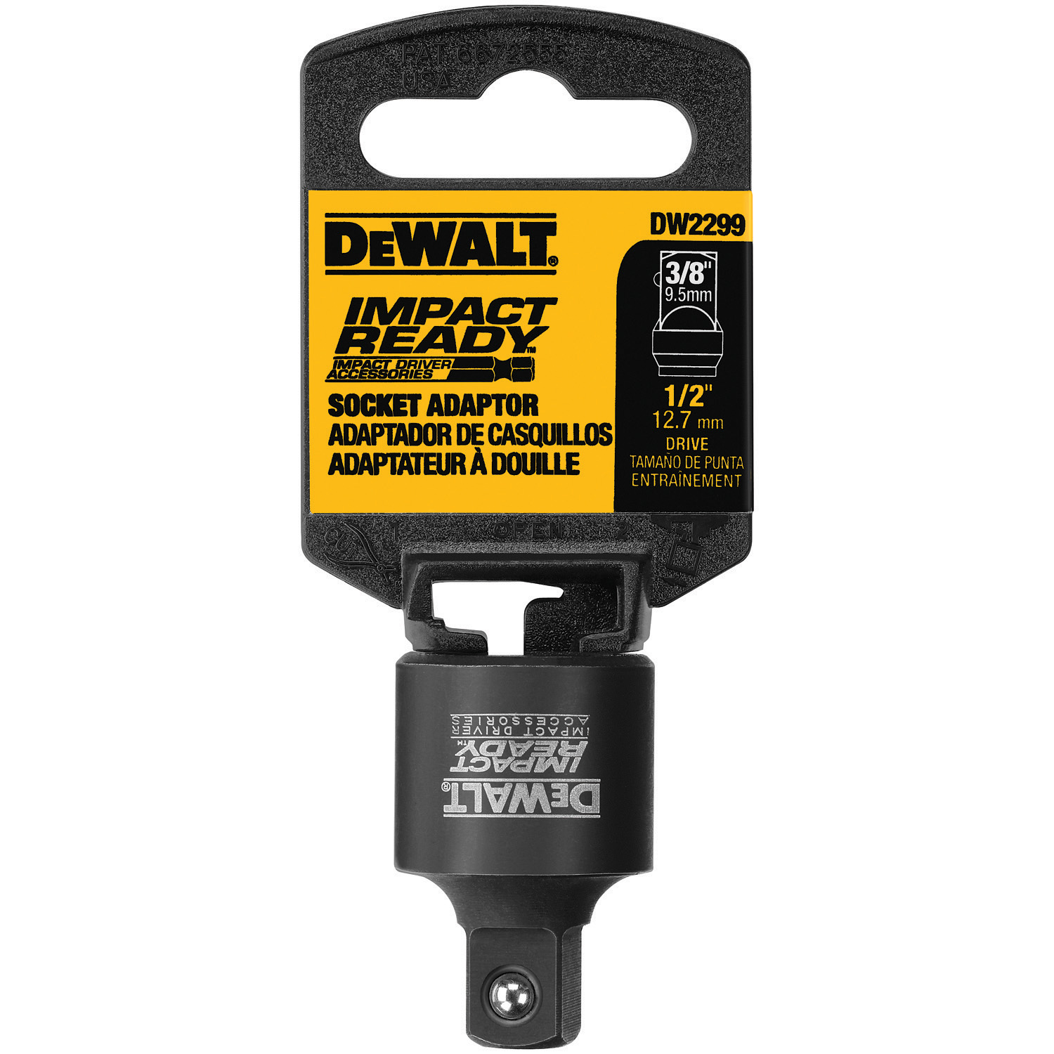 Til meditation guld alien DEWALT 1/2" To 3/8" Impact Ready Socket Adapter - White Cap