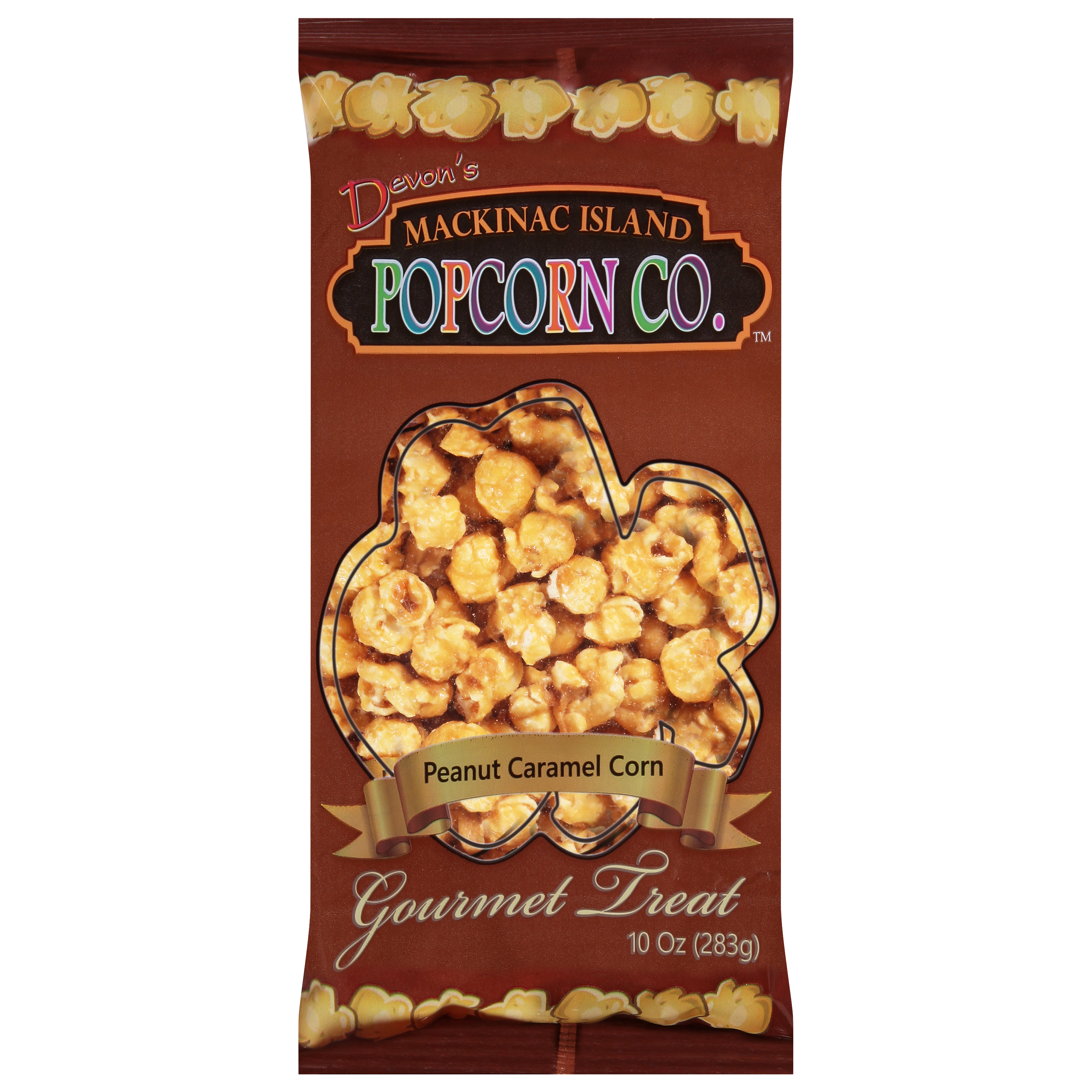 Devon's Mackinac Island Popcorn Co. Gourmet Treat Peanut Caramel Corn Popcorn 10