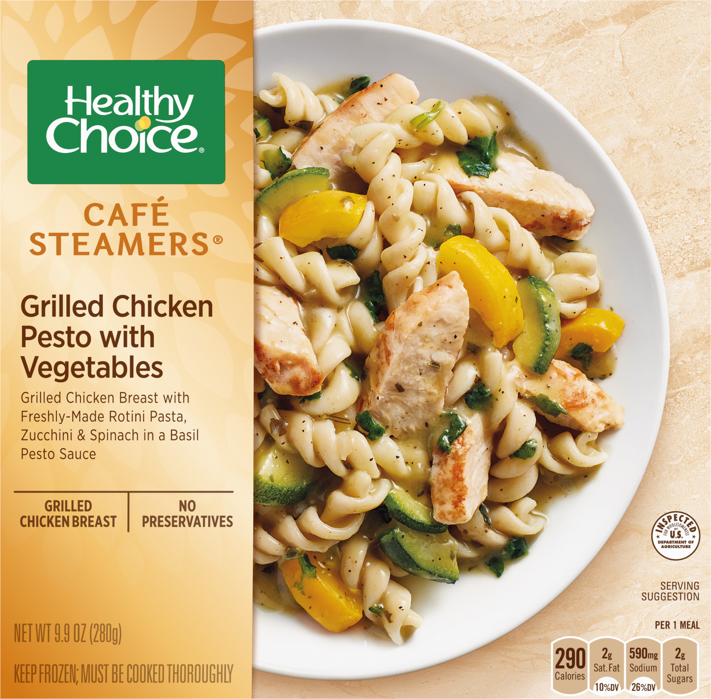 Grilled Chicken Pesto with Vegetables