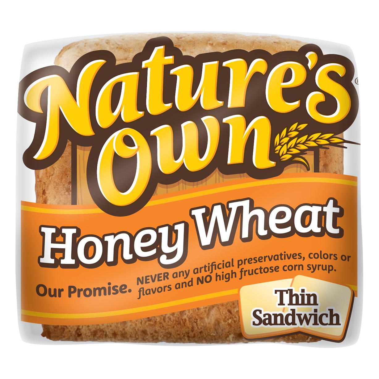 Nature's Own Honey Wheat Thin Sandwich Bread 20 Oz