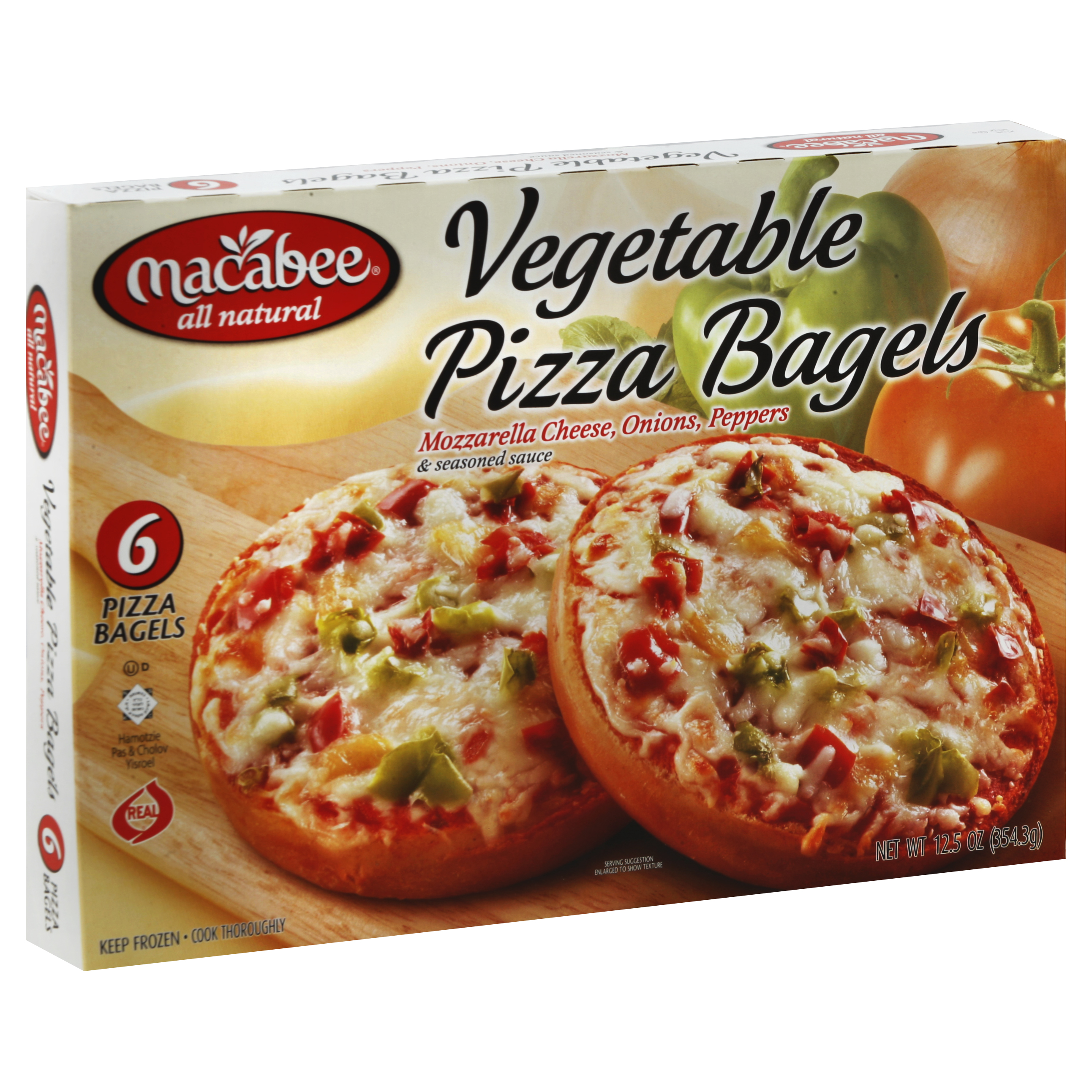 Macabee Pizza Bagels 6 Ea