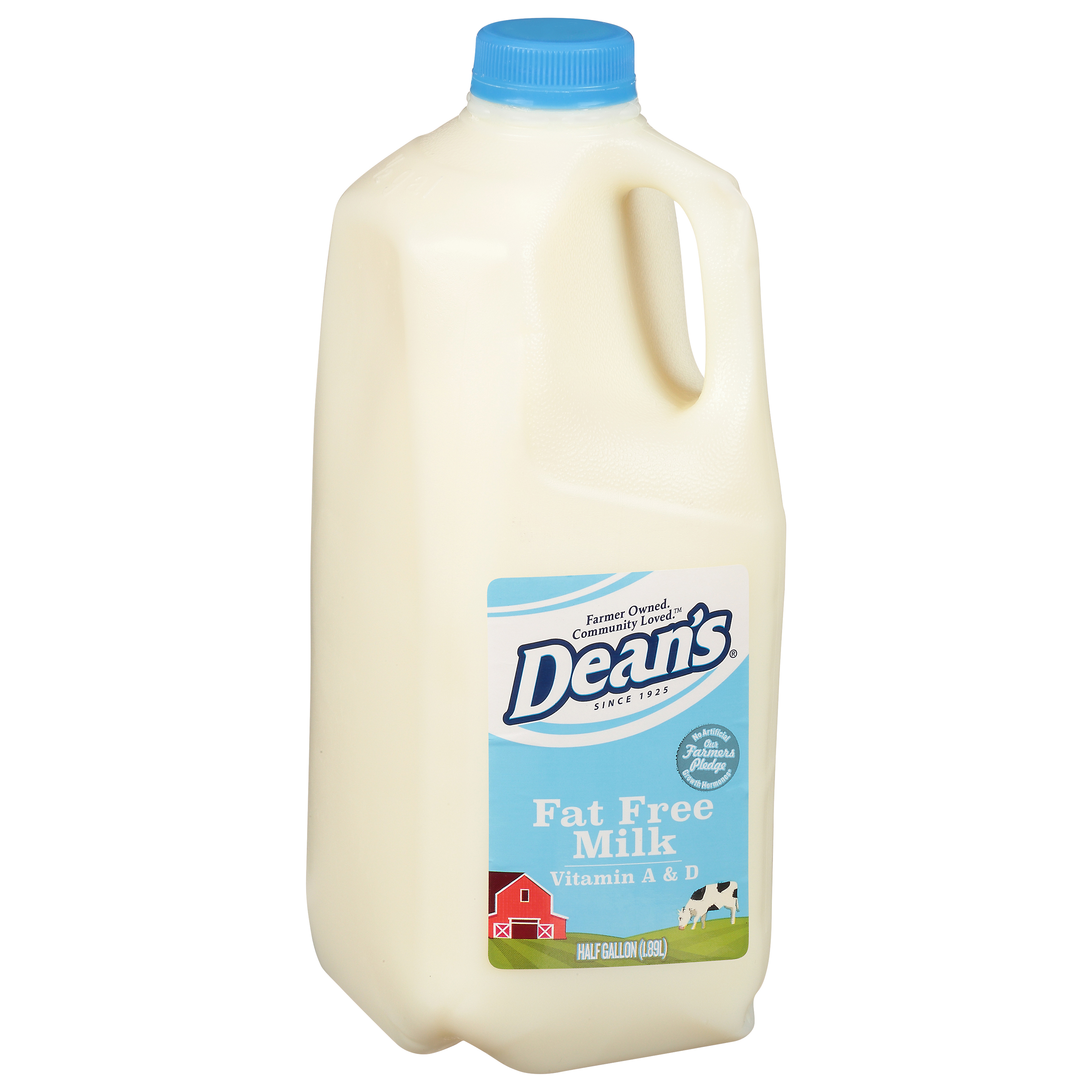 Dean's Vitamin A & D Fat Free Milk 0.5 Gal