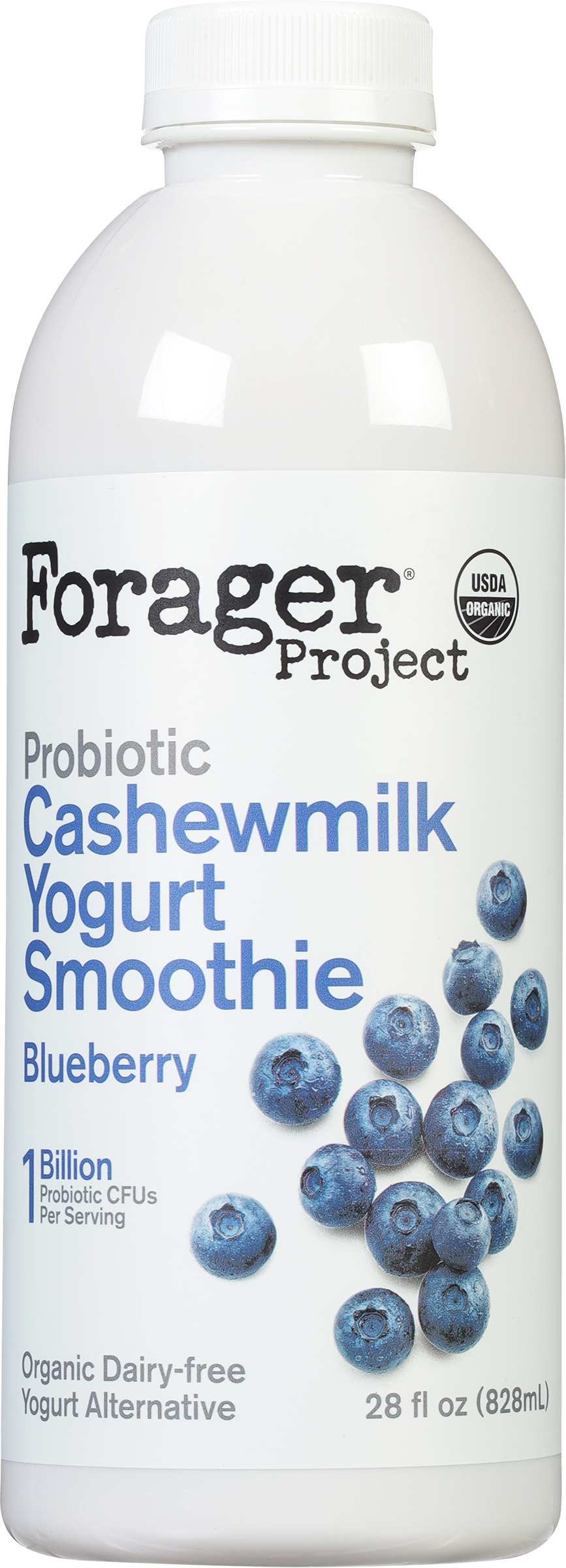 Cashewmilk Yogurt Smoothie, Dairy-Free, Organic, Blueberry, Probiotic