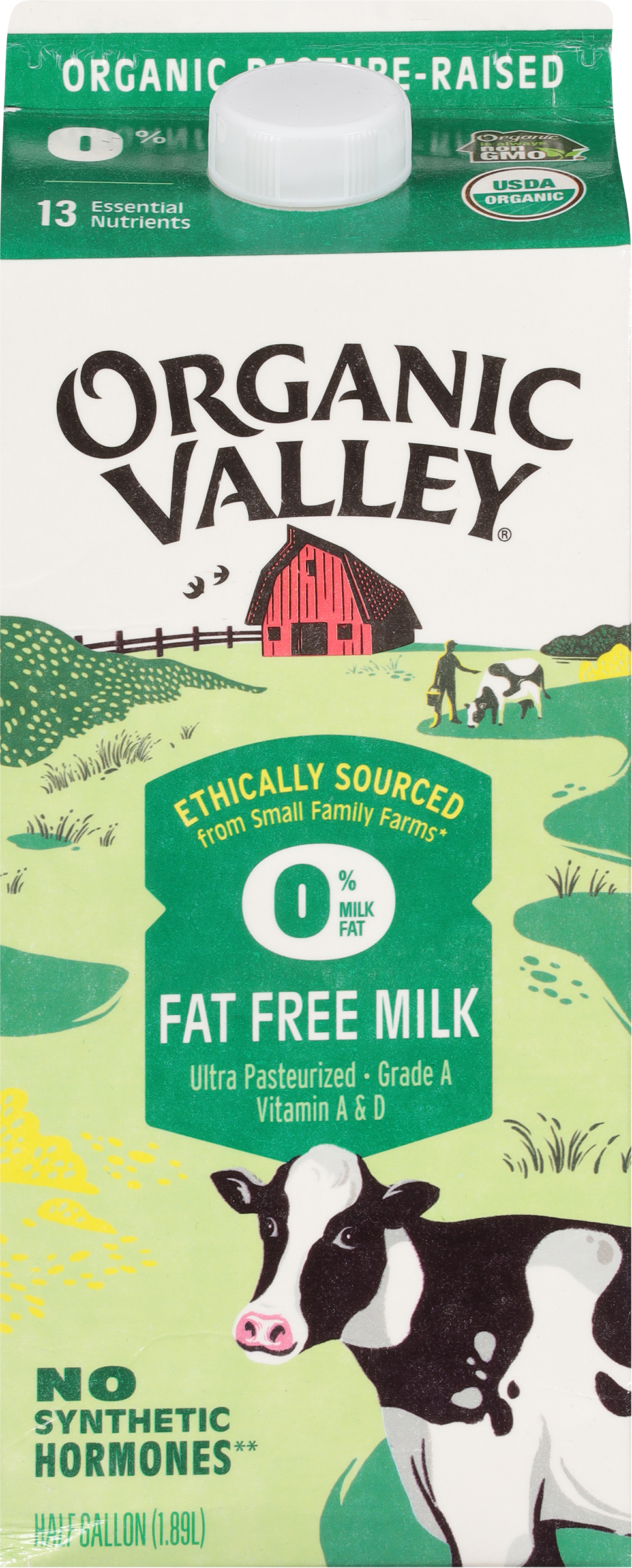 Milk, Fat Free, 0% Milk Fat