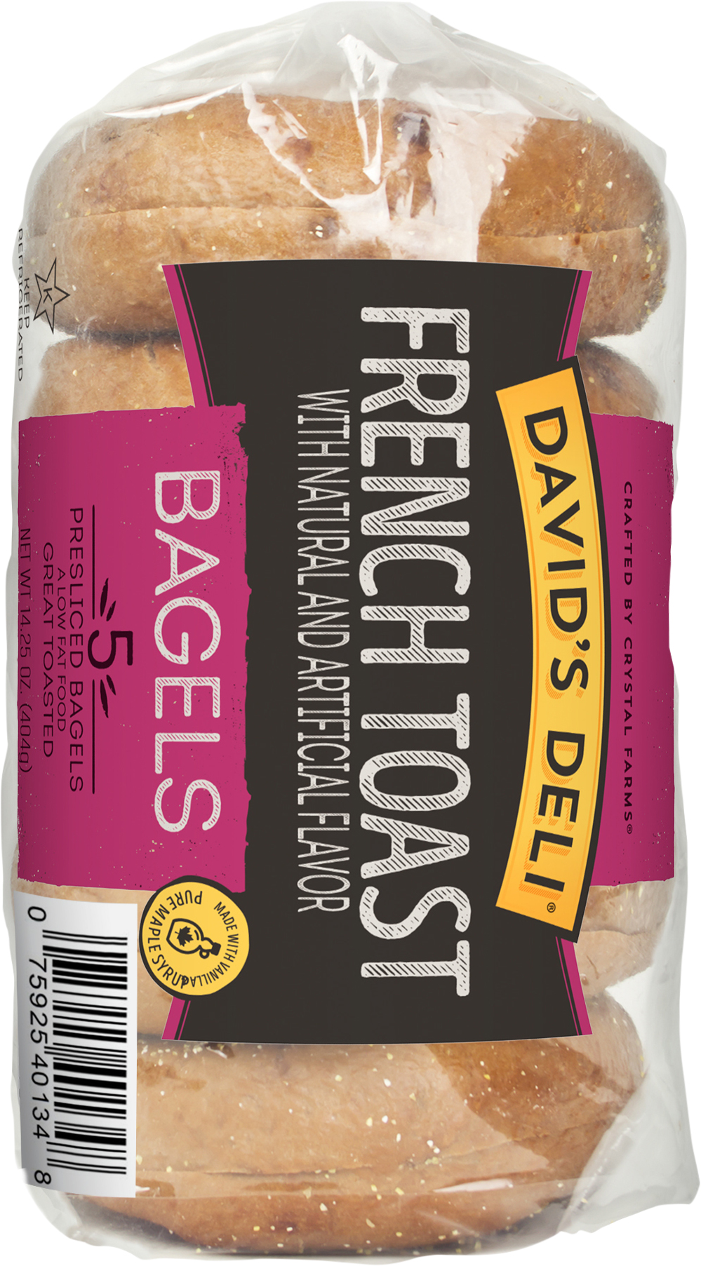 Bagels, French Toast, Presliced