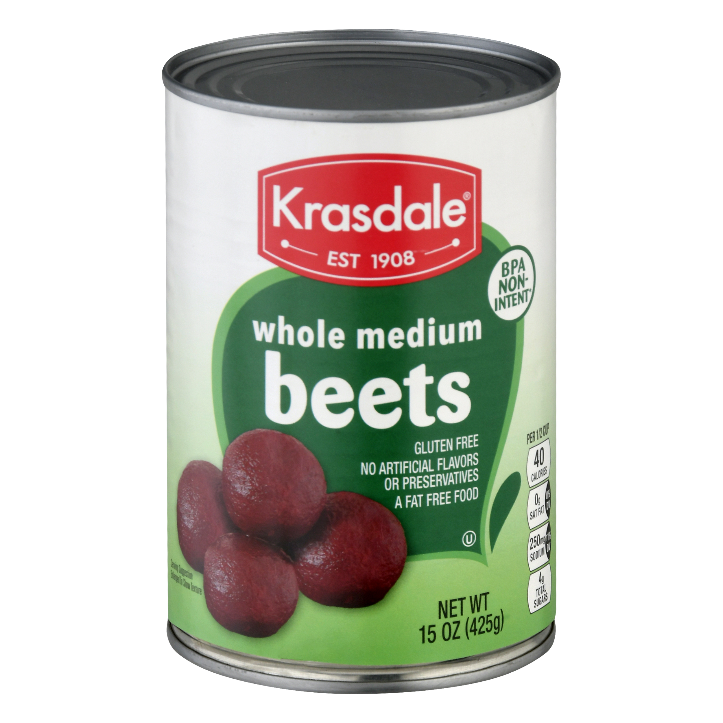Krasdale Whole Medium Beets 15 Oz
