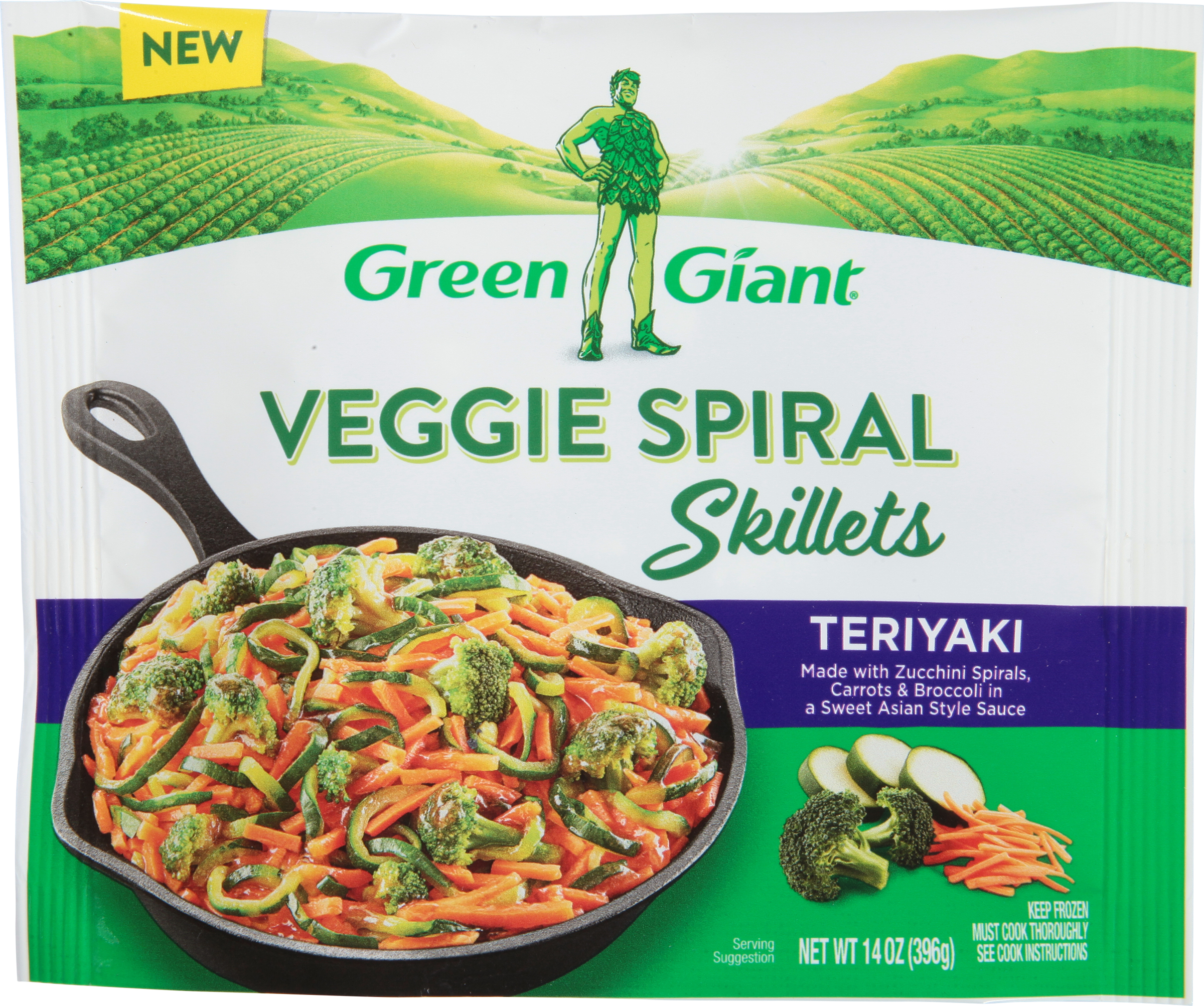 Veggie Spiral Skillets, Teriyaki