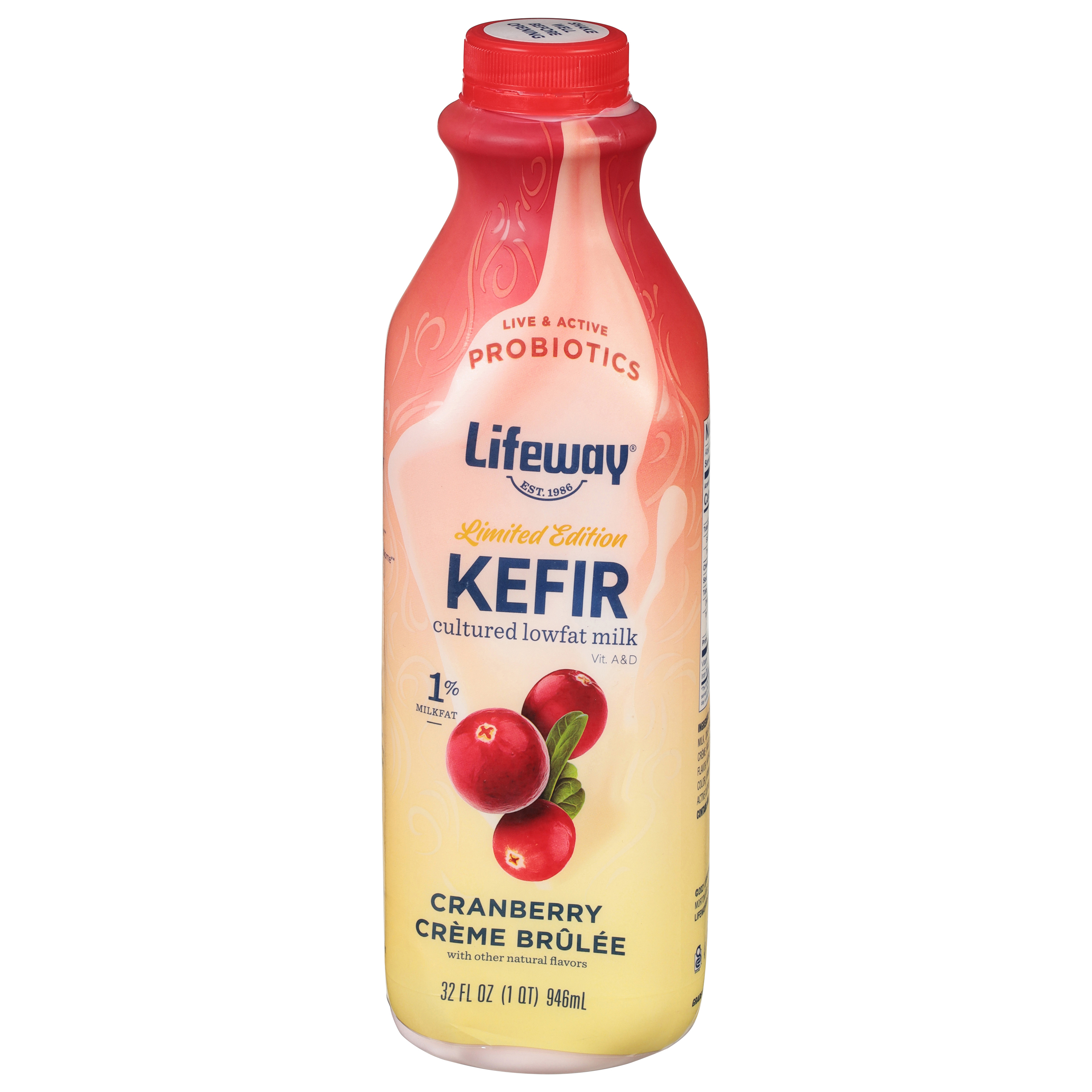 Lifeway Cranberry Creme Brulee Kefir 32 Fl Oz