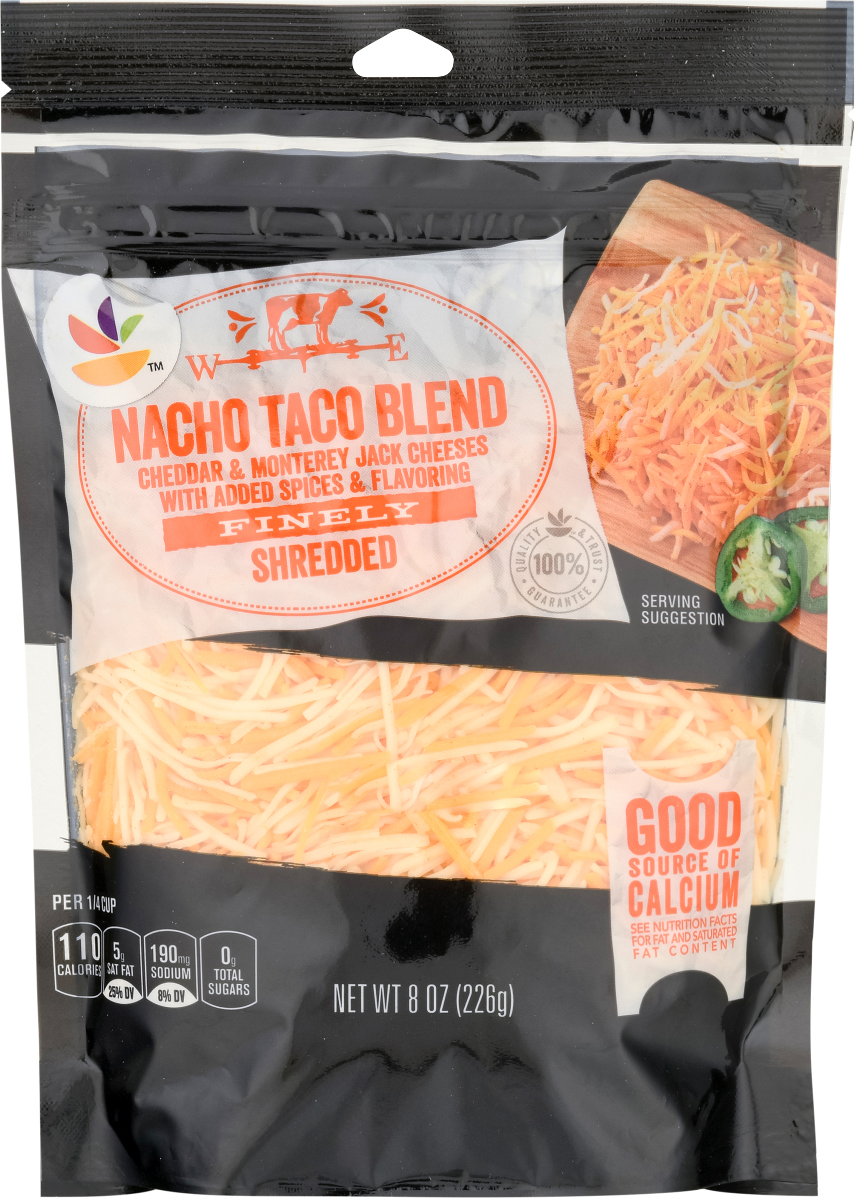 Cheese, Nacho Taco Blend, Finely Shredded