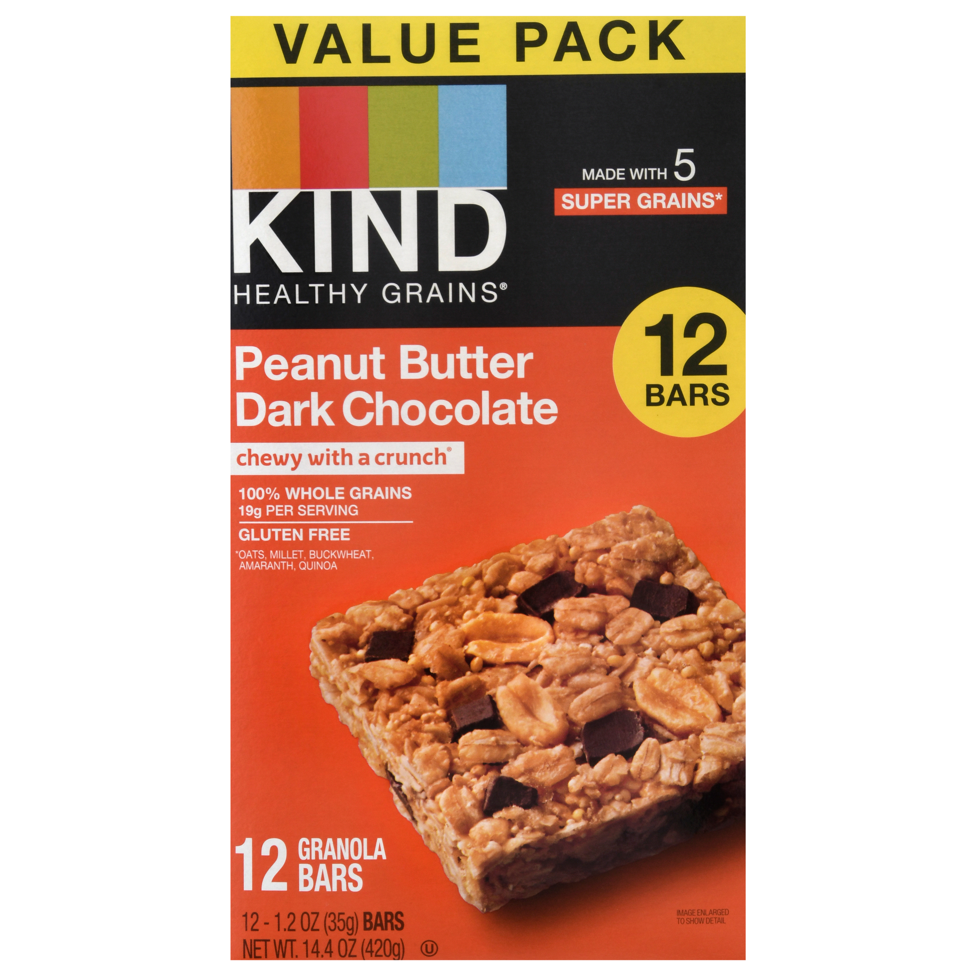 Granola Bars, Peanut Butter Dark Chocolate, Value Pack