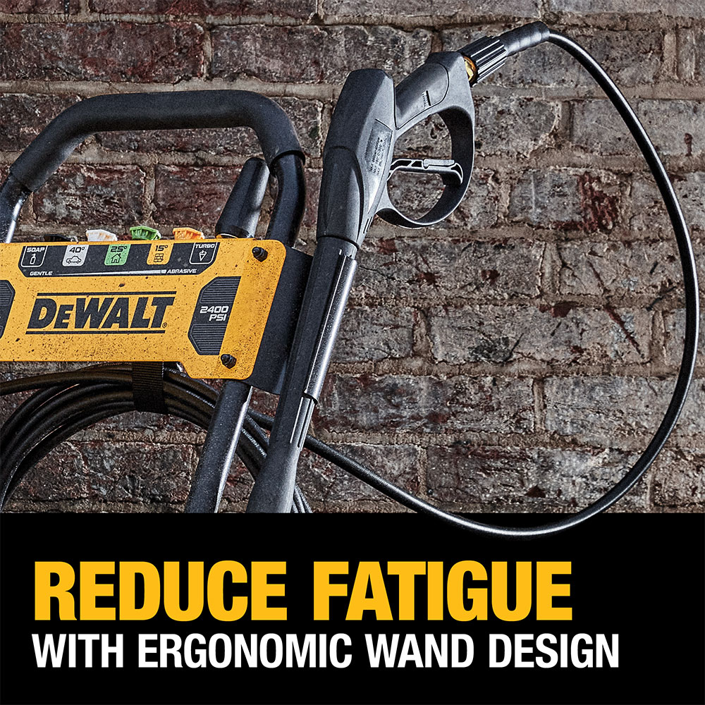 2400 PSI 13 AMP ELECTRIC COLDWATER PRESSURE WASHER DEWALT White Cap
