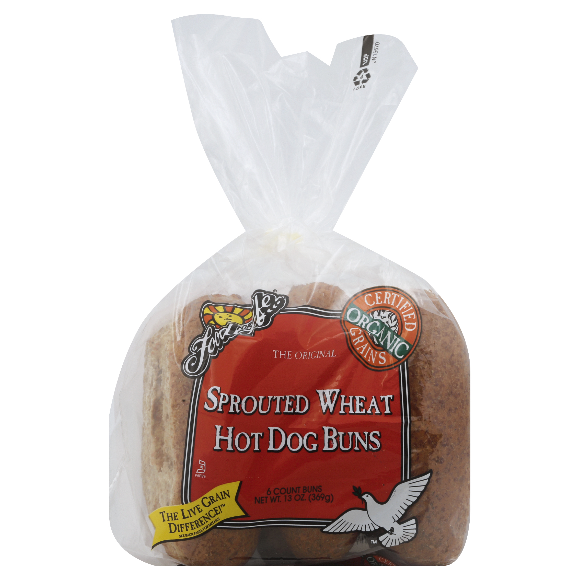Food For Life Hot Dog Buns 6 Ea