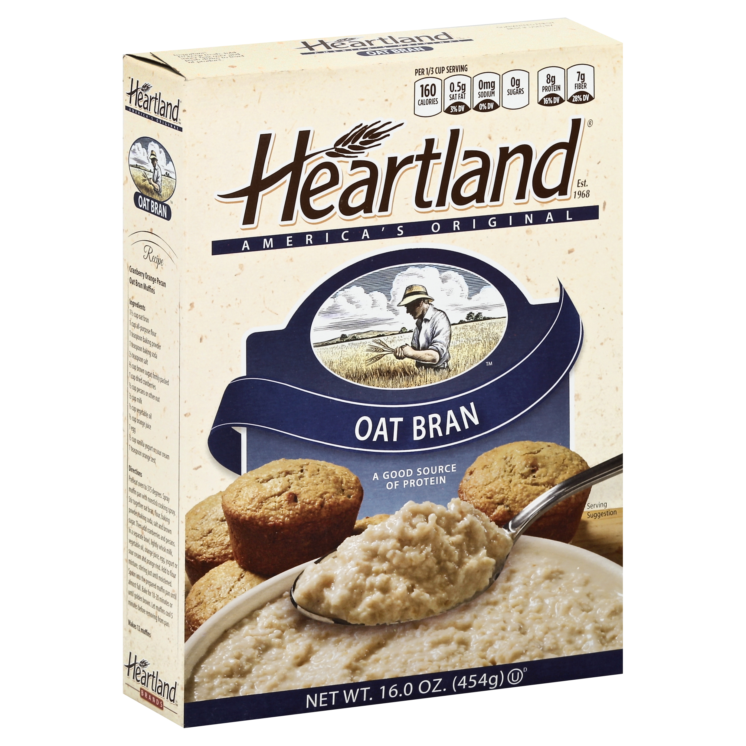 Heartland Oat Bran 16 Oz