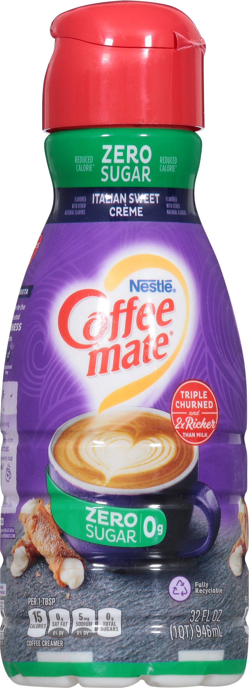 Calories In Coffee Creamer, Zero Sugar, Italian Sweet Creme, 53 OFF