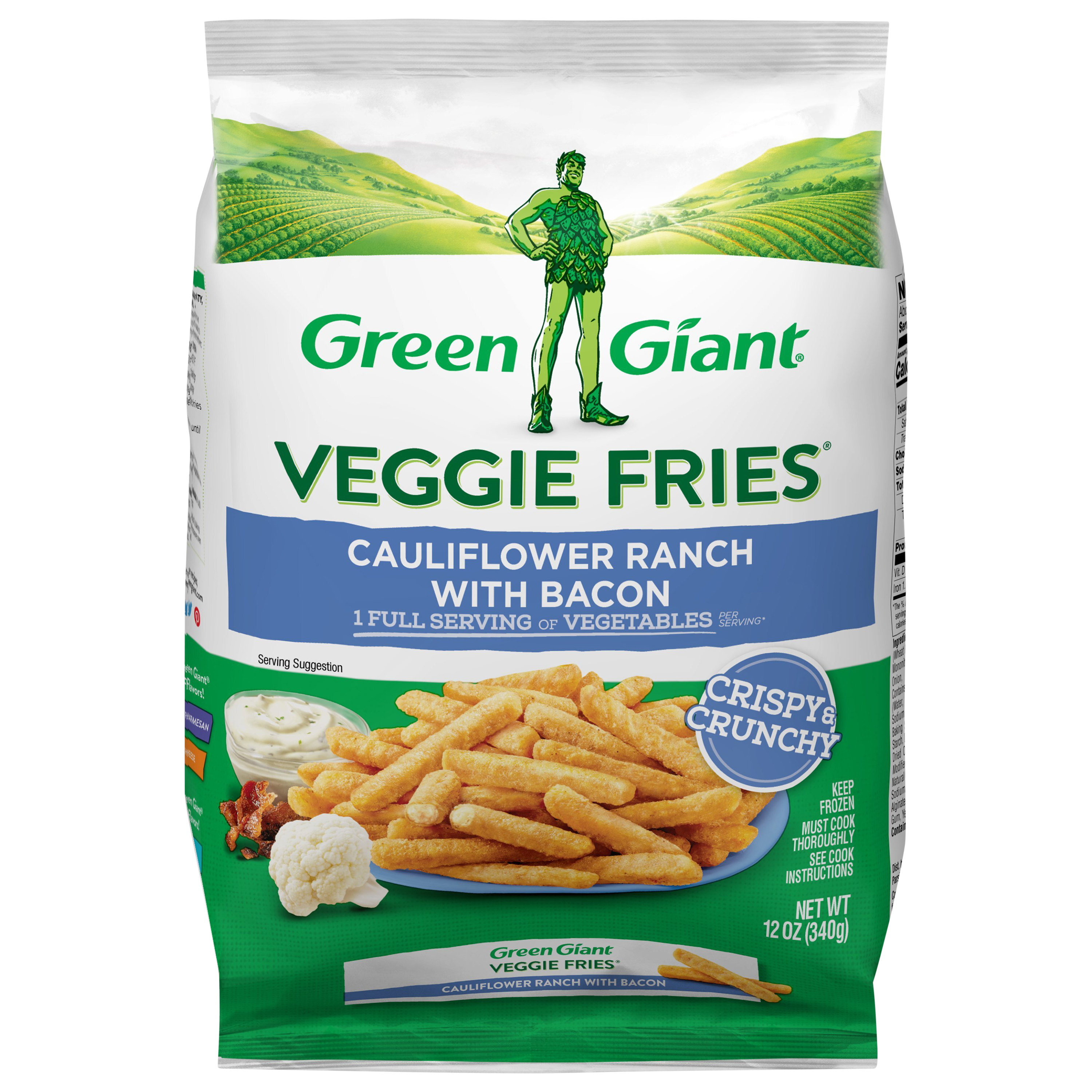 Veggie Fries, Cauliflower Ranch with Bacon