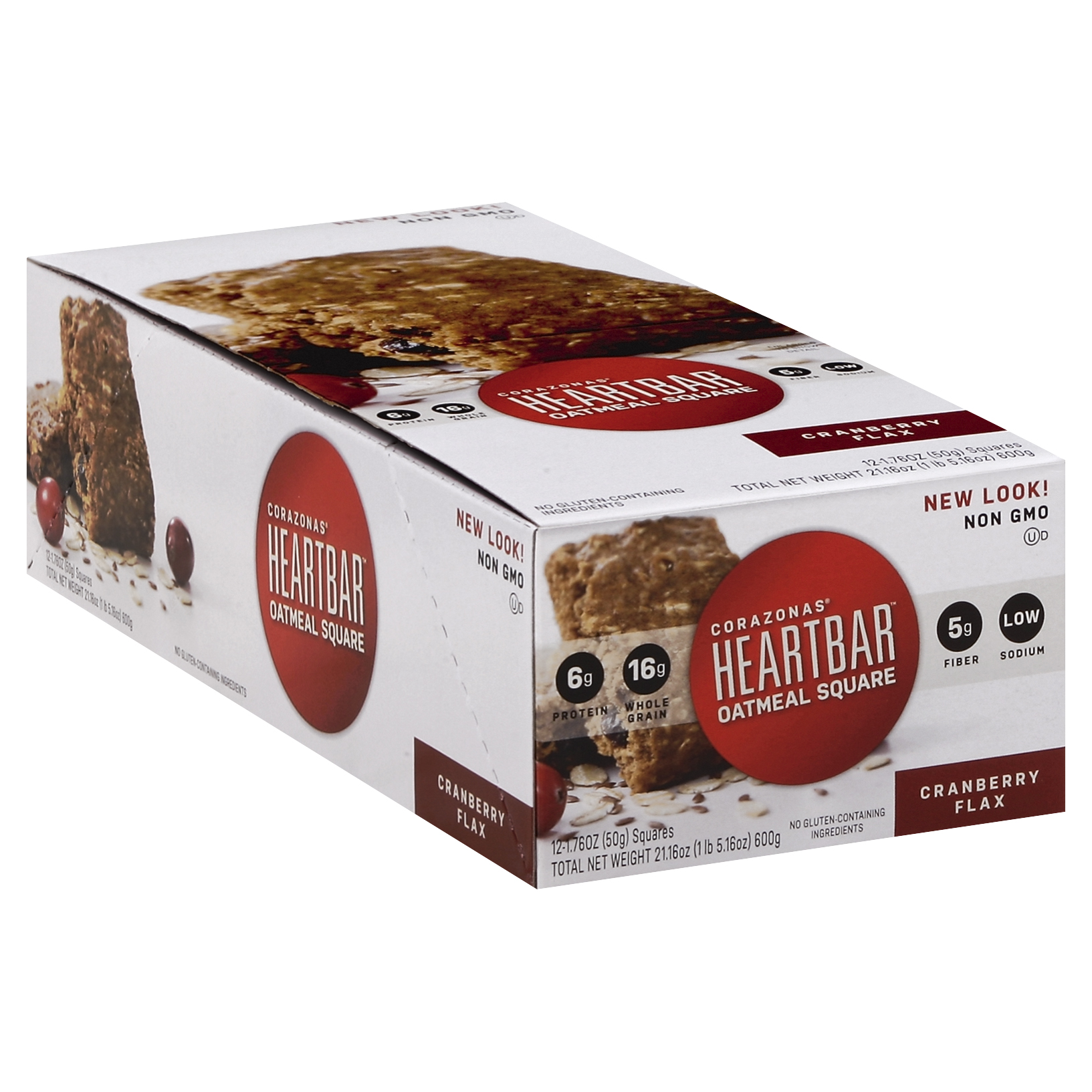 Corazonas Oatmeal Square 12 Ea