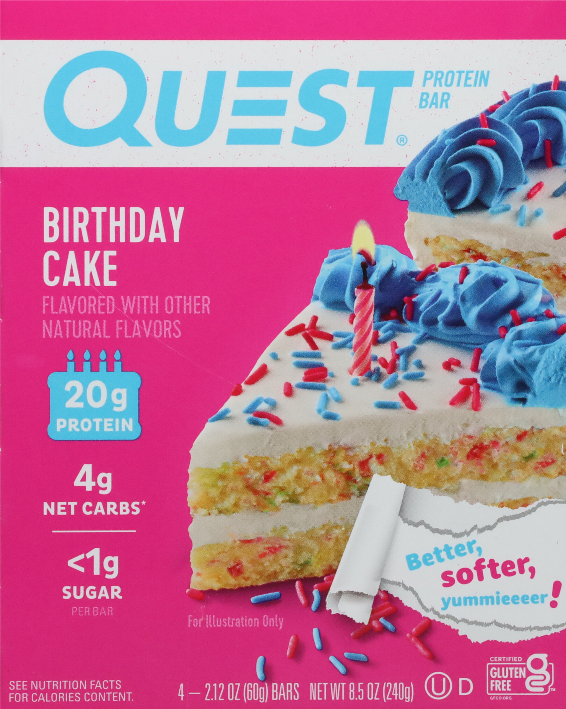 Protein Bar, Birthday Cake Flavor