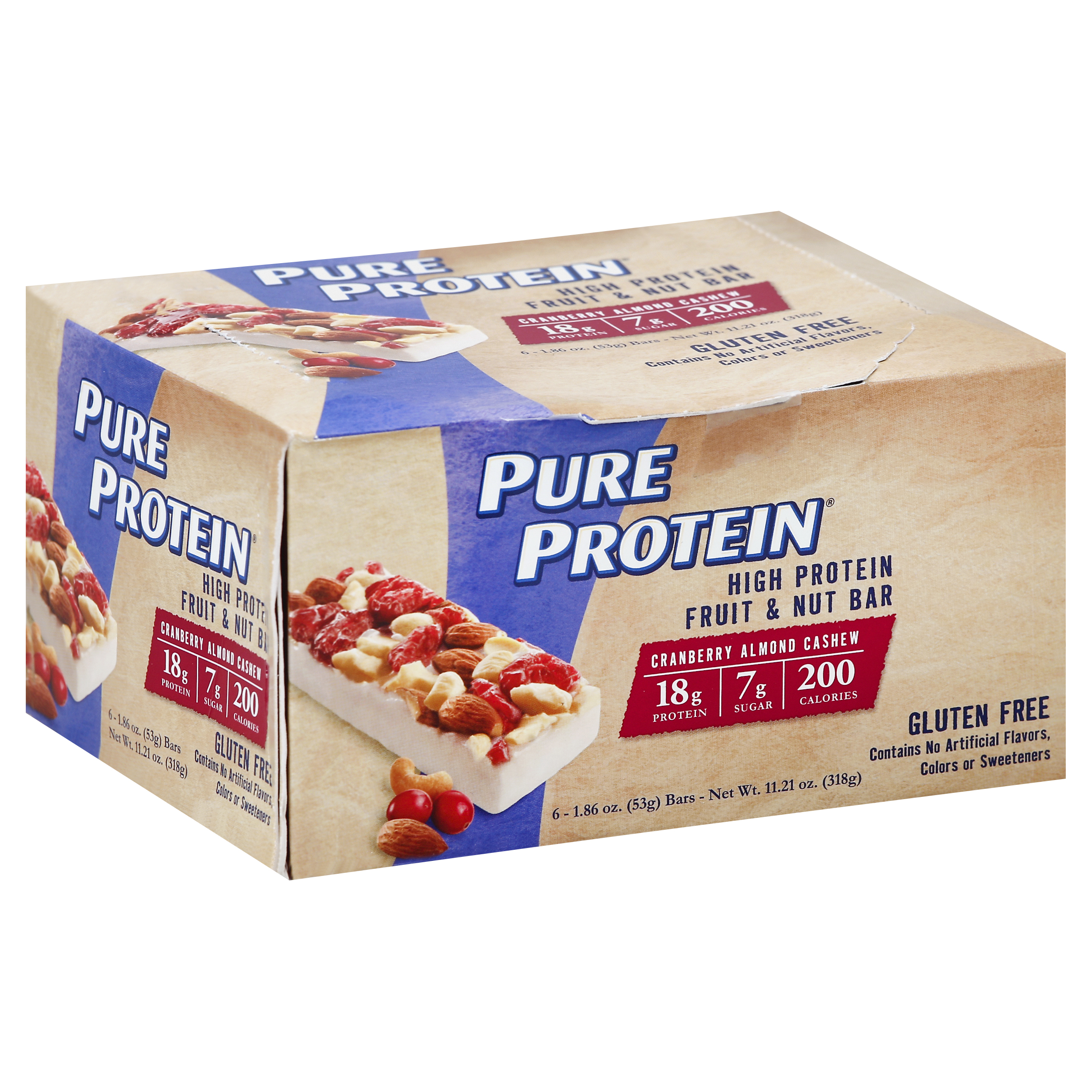 Pure Protein Fruit & Nut Bar 6 Ea