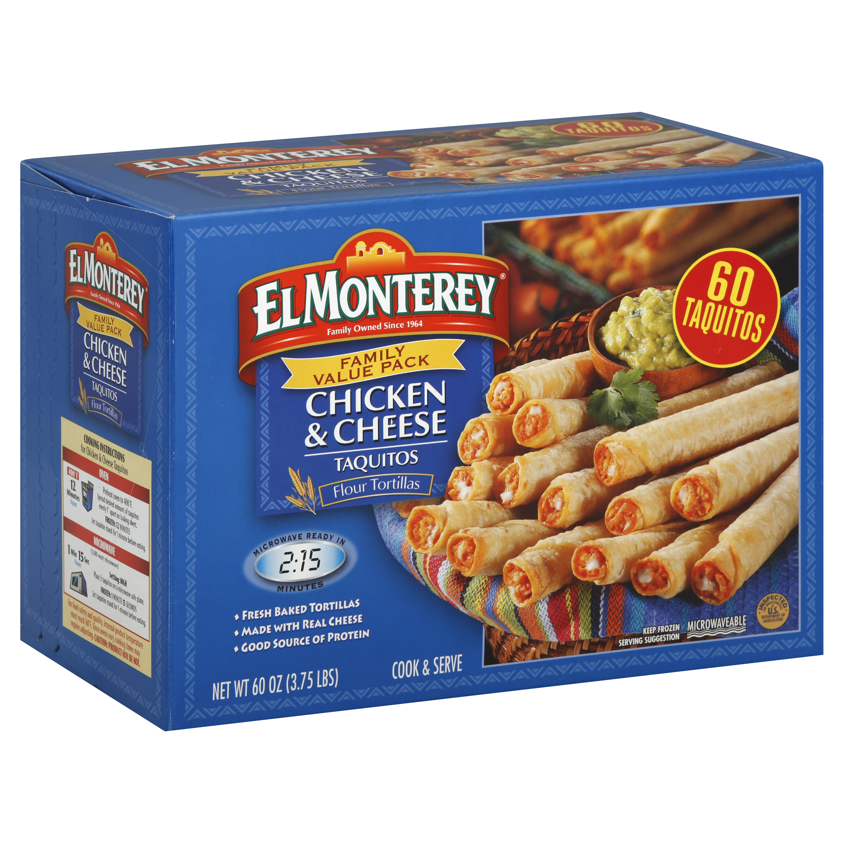 El Monterey Taquitos 60 Ea
