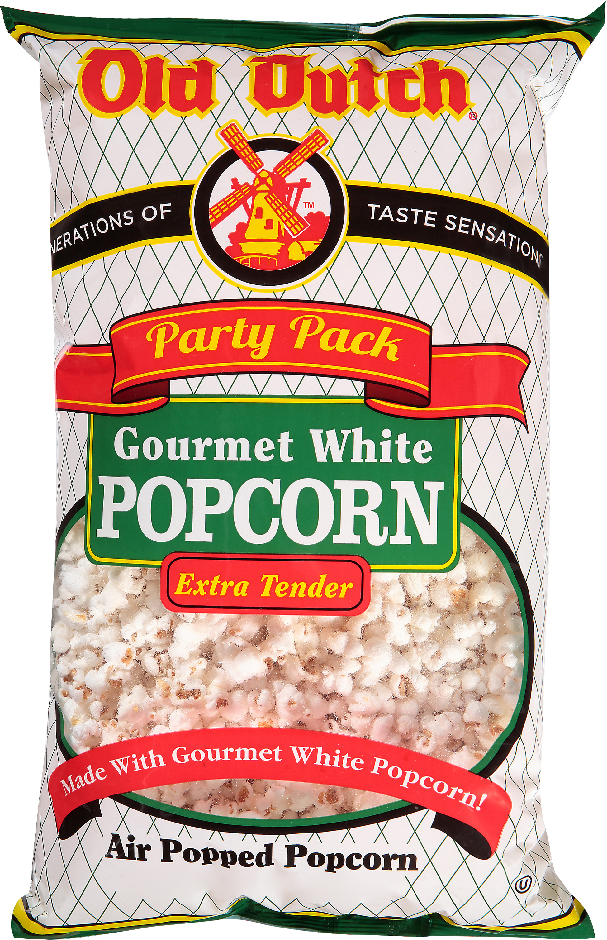 Popcorn, Air Popped, Gourmet White, Extra Tender, Party Pack