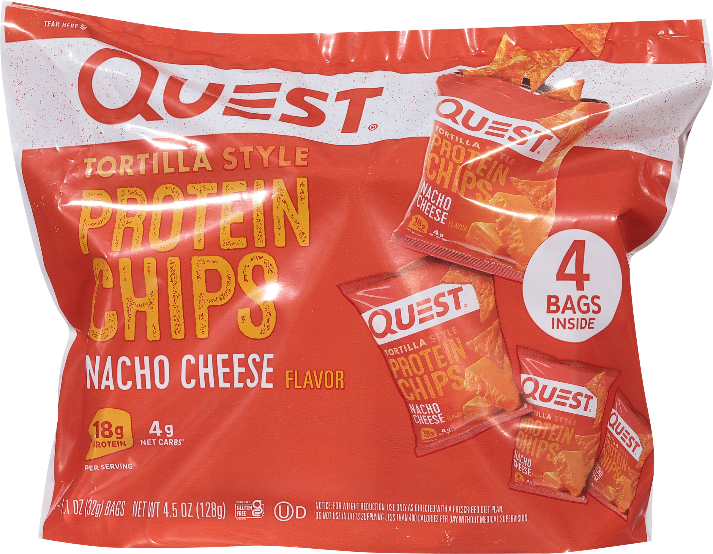 Protein Chips, Nacho Cheese Flavor, Tortilla Style