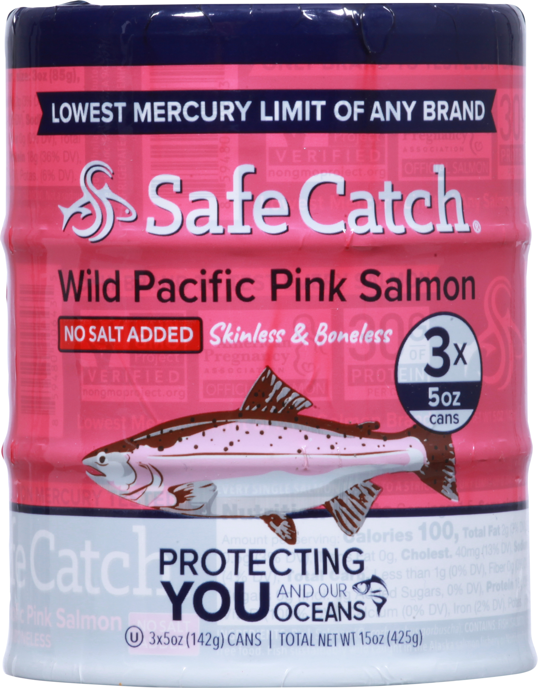 Pink Salmon, Wild Pacific, Skinless & Boneless