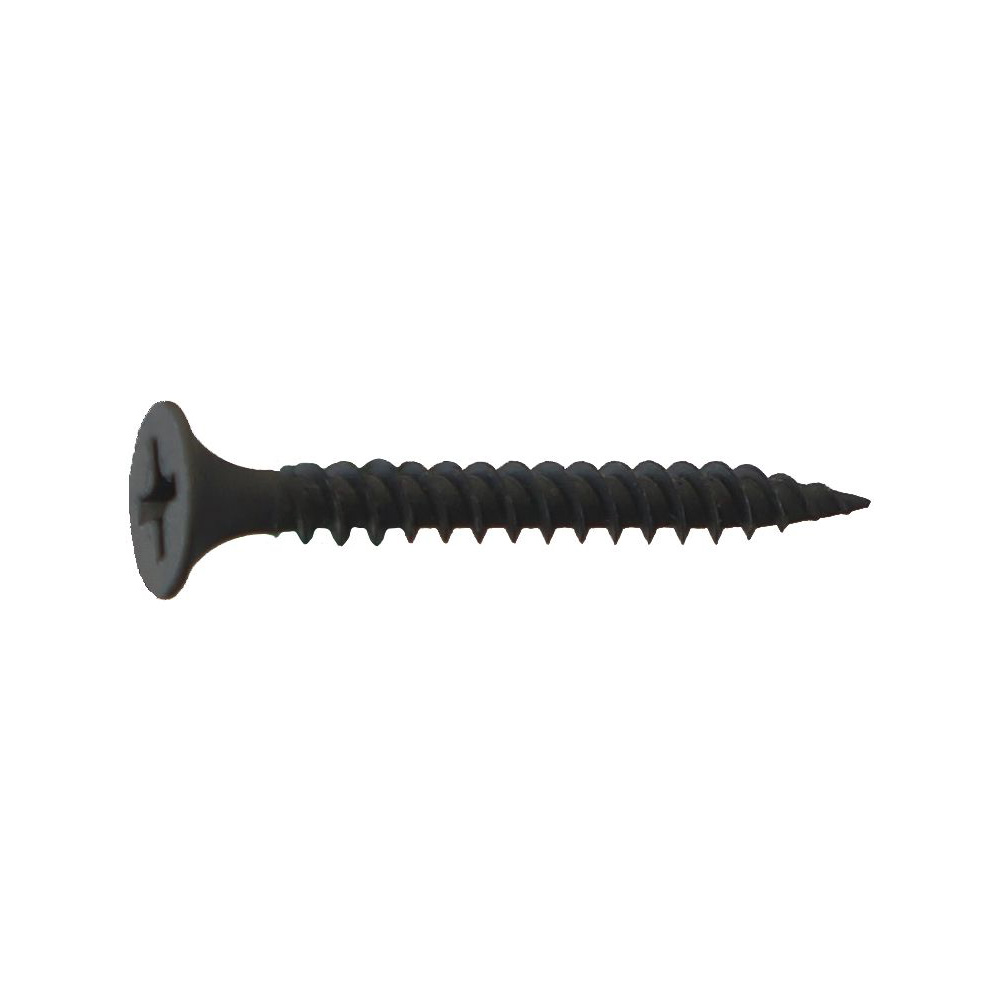 1000ct #6 X 1-1/8" Phillips Bugle Head Drywall Screws - Coarse Thread Black Phosphate