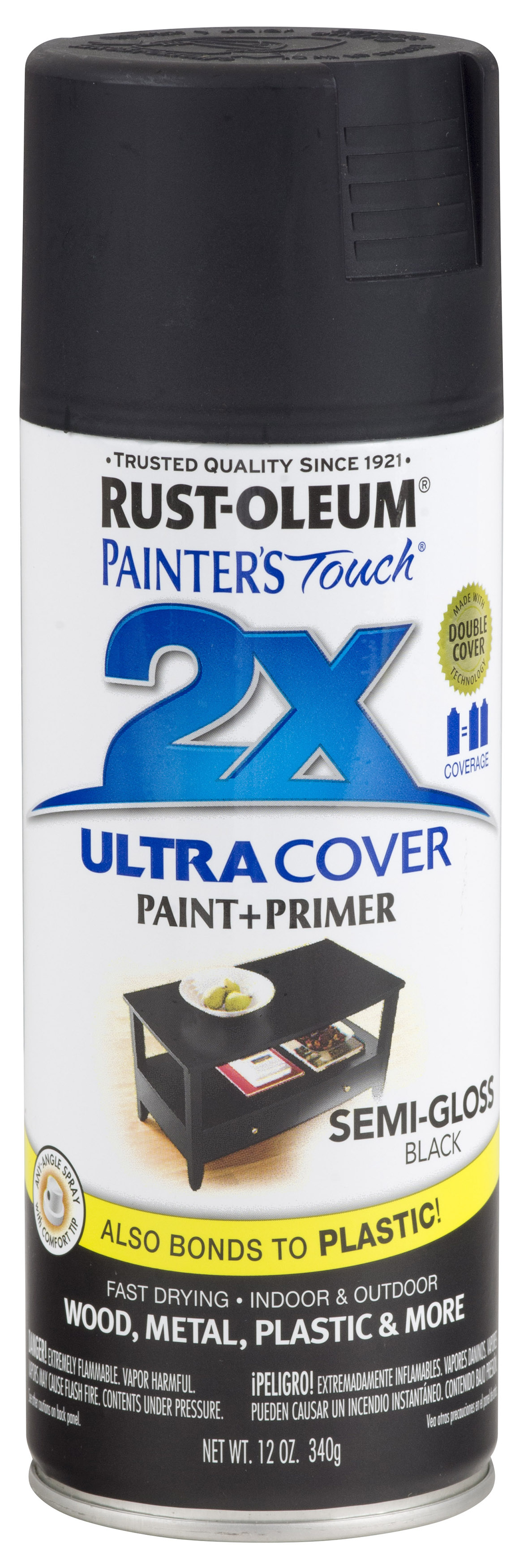 Rust-Oleum 12 oz. White Painter's Touch 2x Ultra Cover Spray Paint, Flat