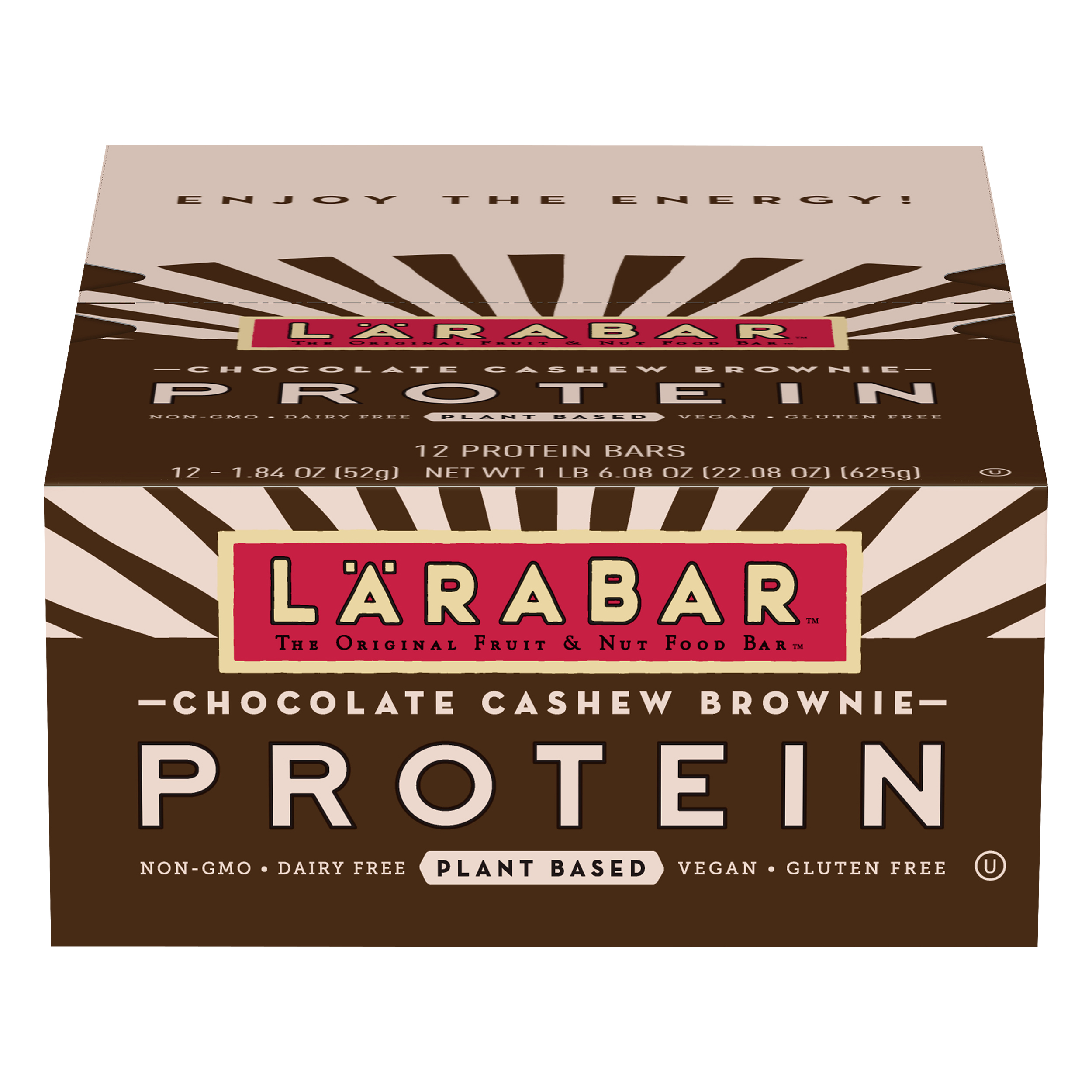 Larabar Chocolate Cashew Brownie Protein Bar 12 Ea