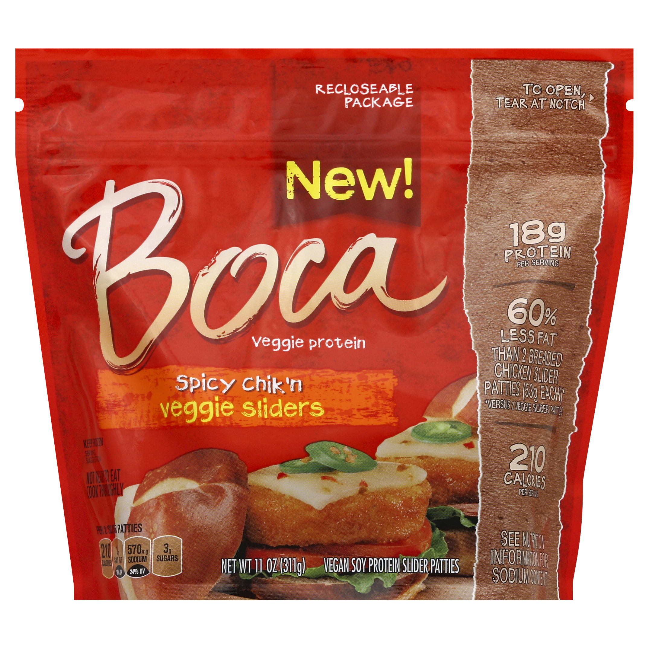 Boca Veggie Sliders 11 Oz