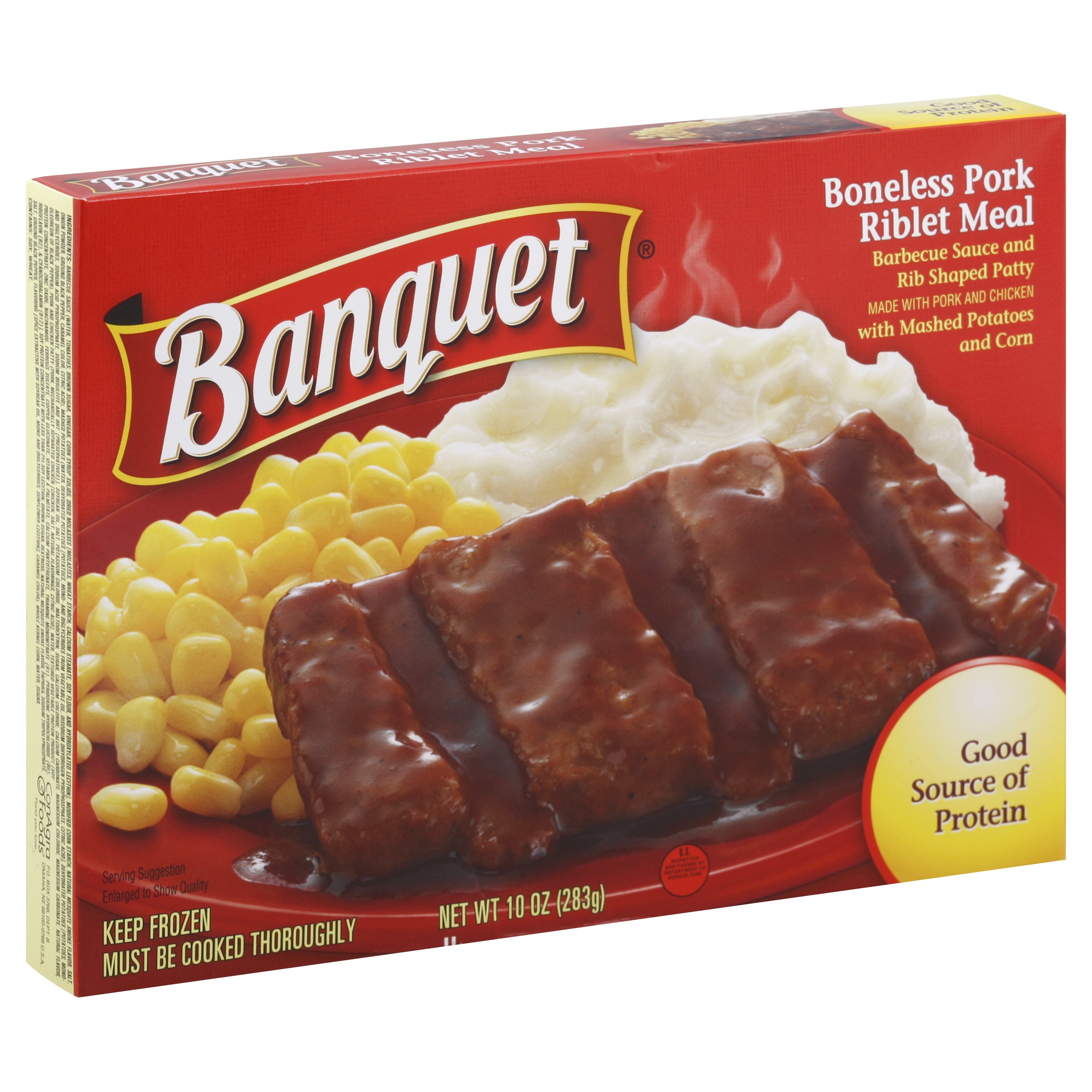 Banquet Riblet Meal 10 Oz