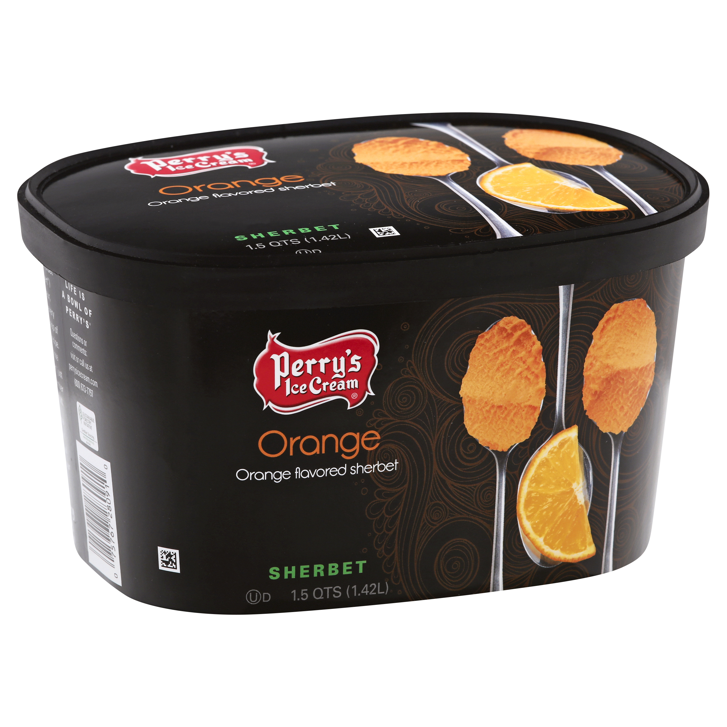 Perrys Ice Cream Orange Sherbet 1.5 Qt