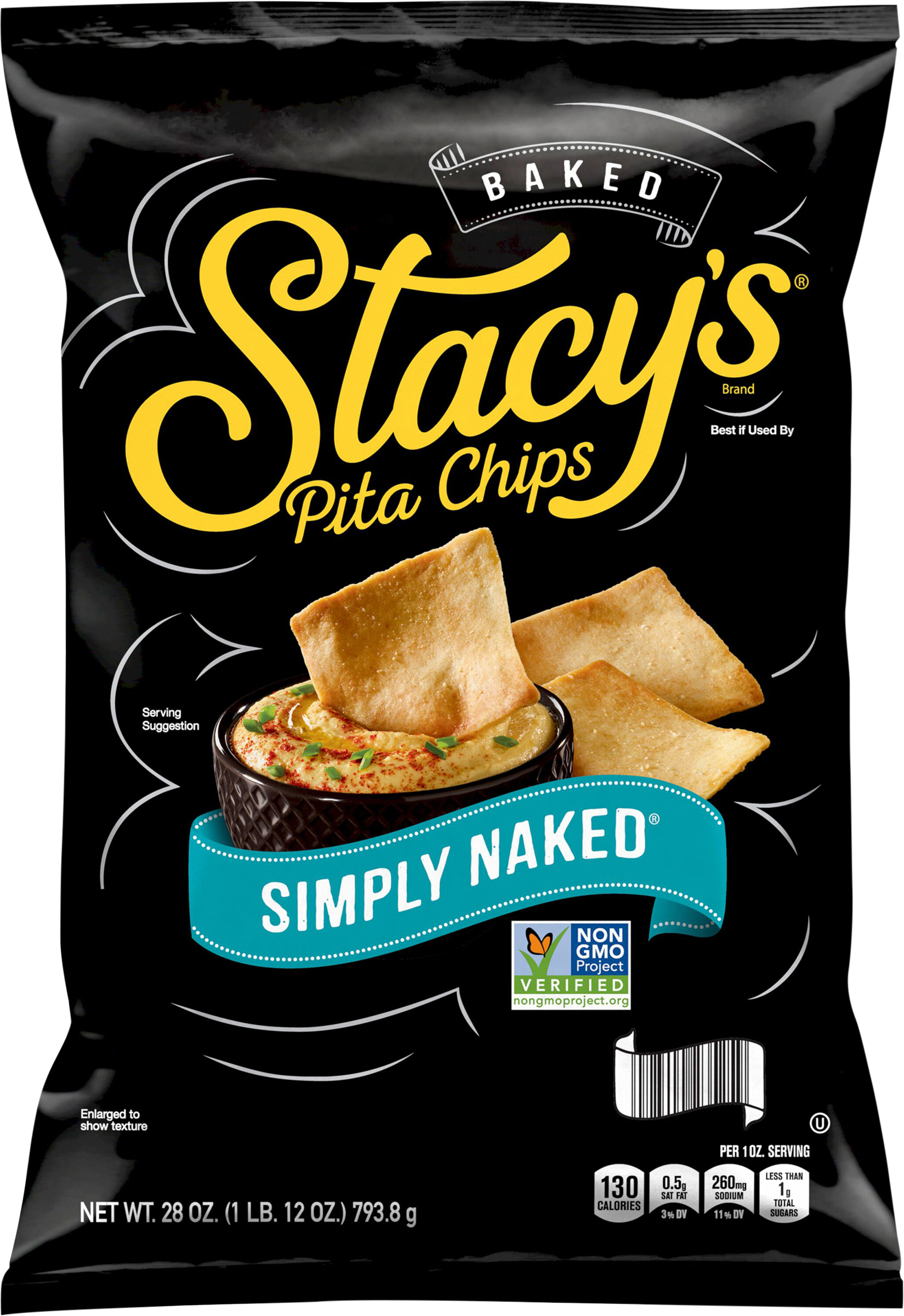 Pita Chips, Baked, Simply Naked