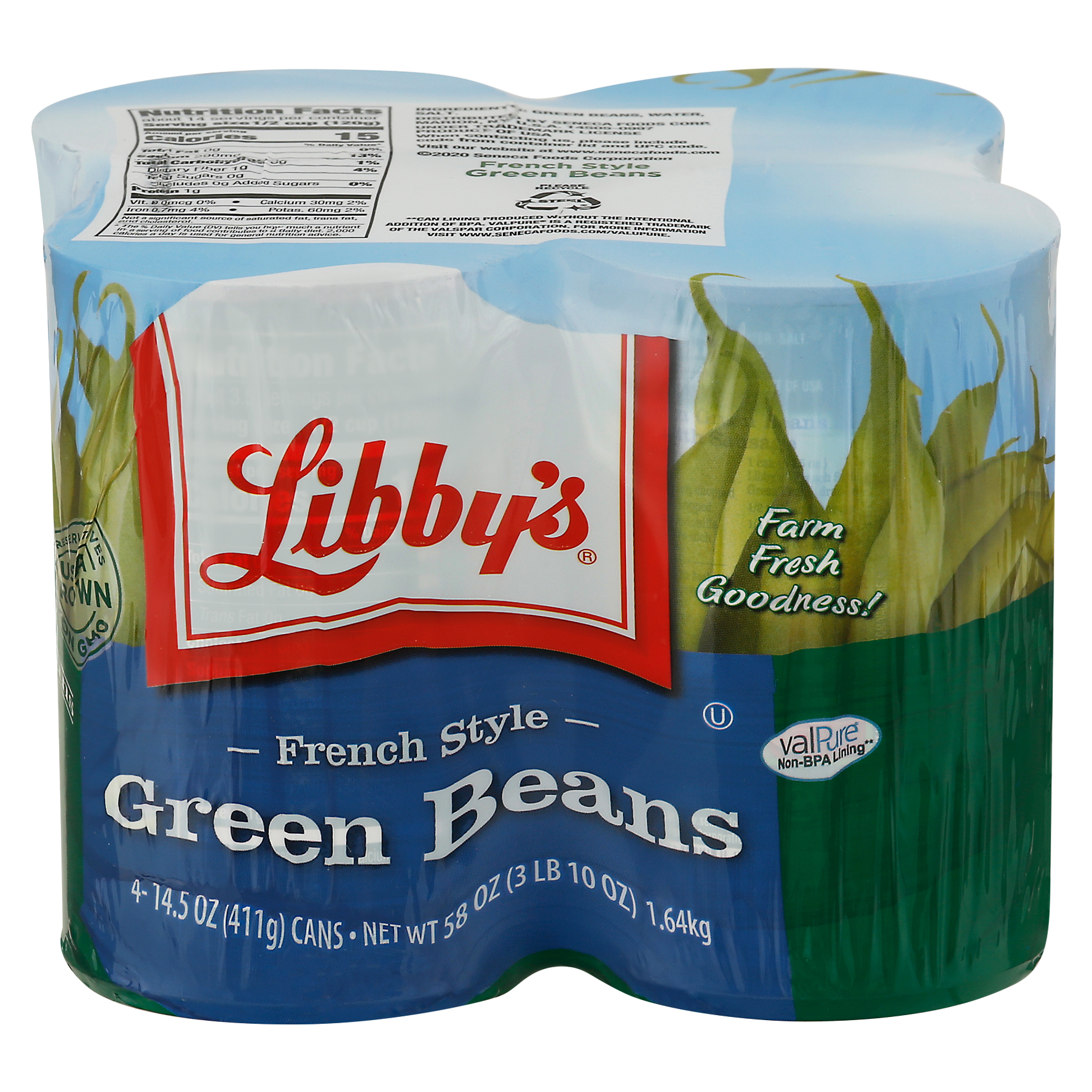 Libby's French Style Green Beans 4 - 14.5 Oz Cans