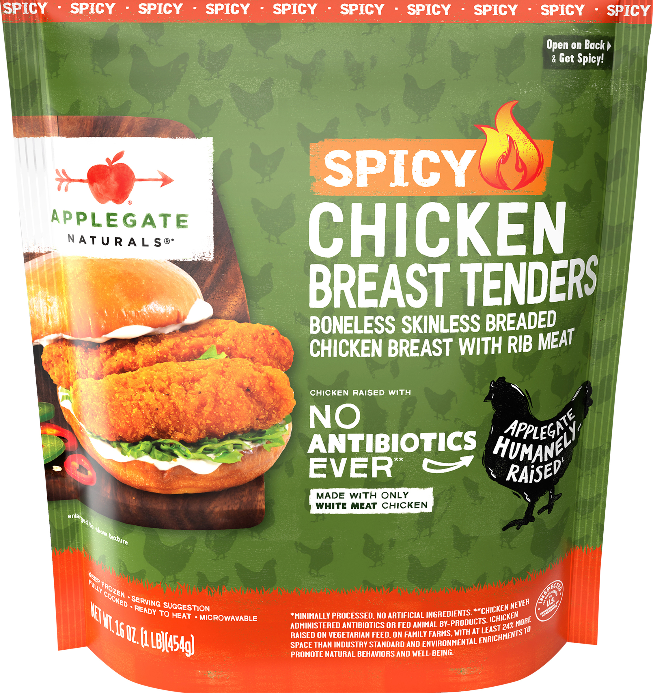 Breast Tenders, Chicken, Spicy