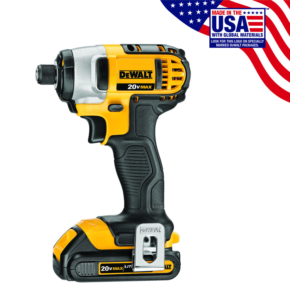 White Cap DEWALT 20V MAX Cordless 1 4