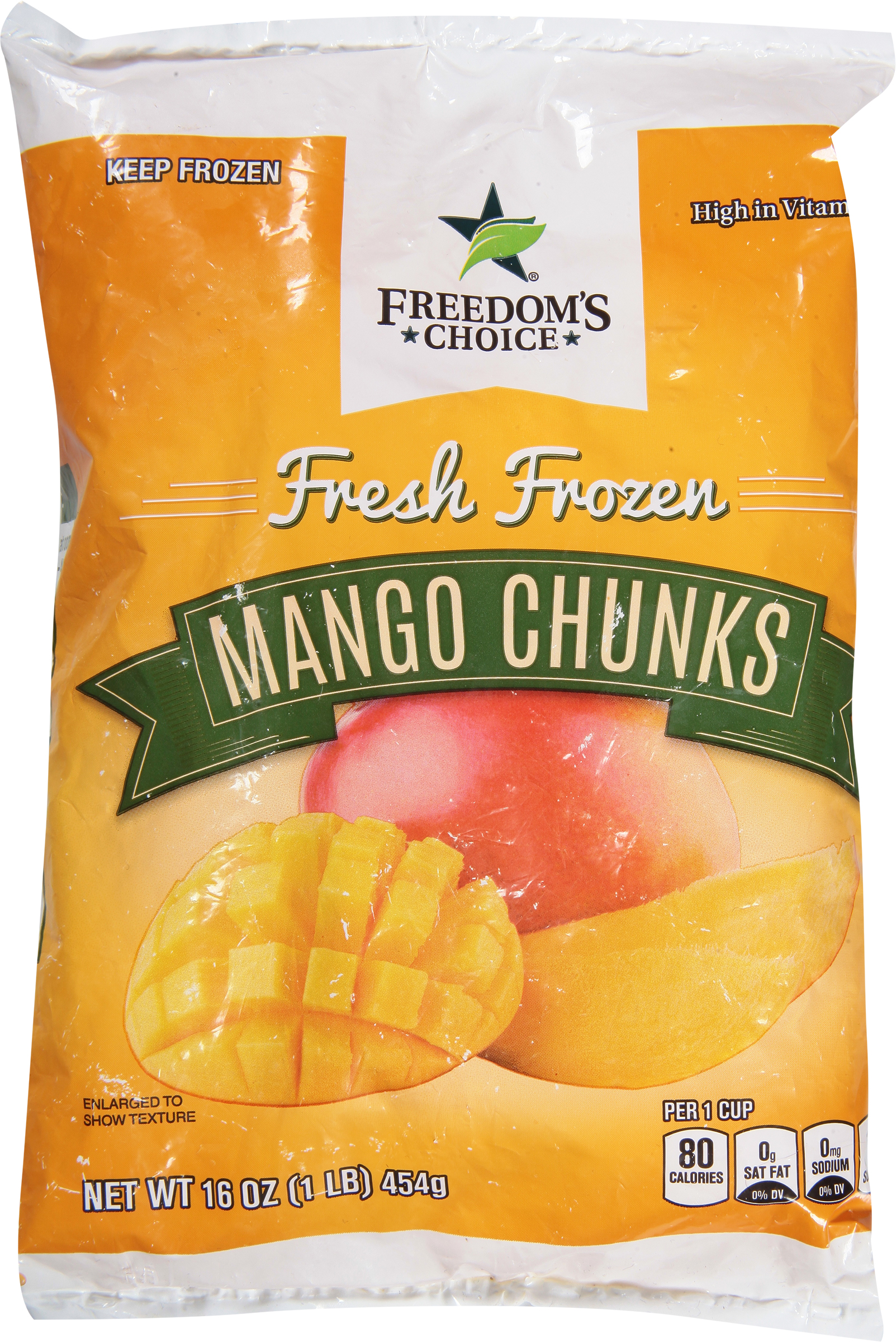 Mango Chunks, Fresh Frozen