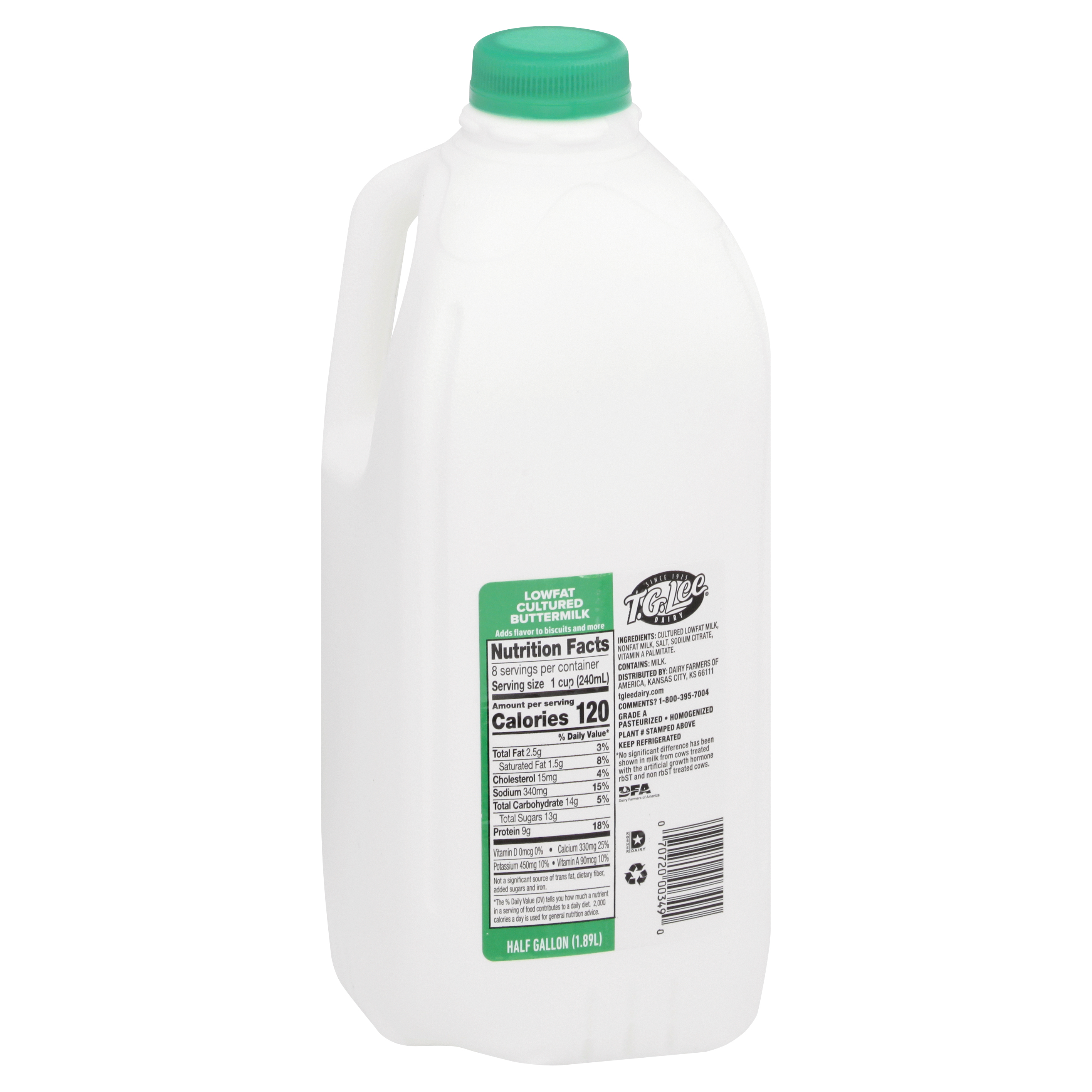 T.g. Lee Lowfat Cultured Buttermilk 0.5 Gl