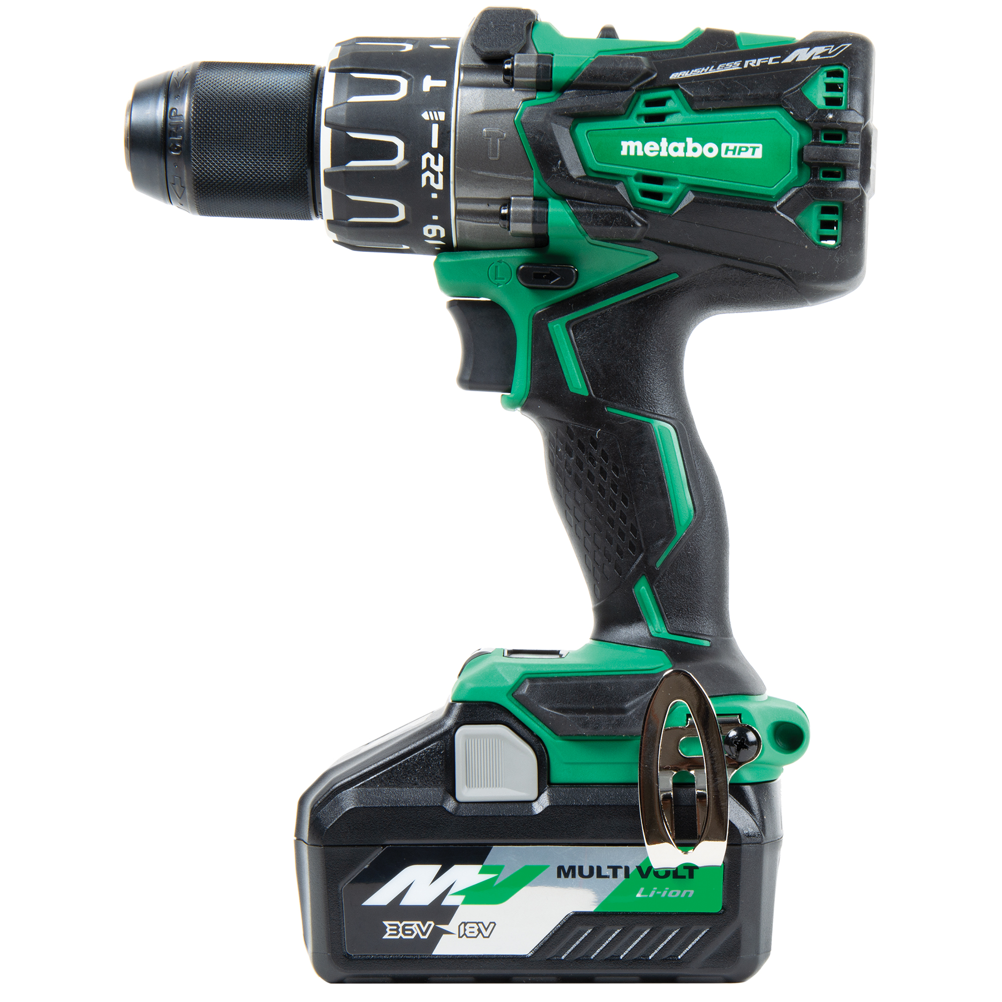 White Cap | Metabo HPT 36V Multivolt Brushless Hammer Drill Kit