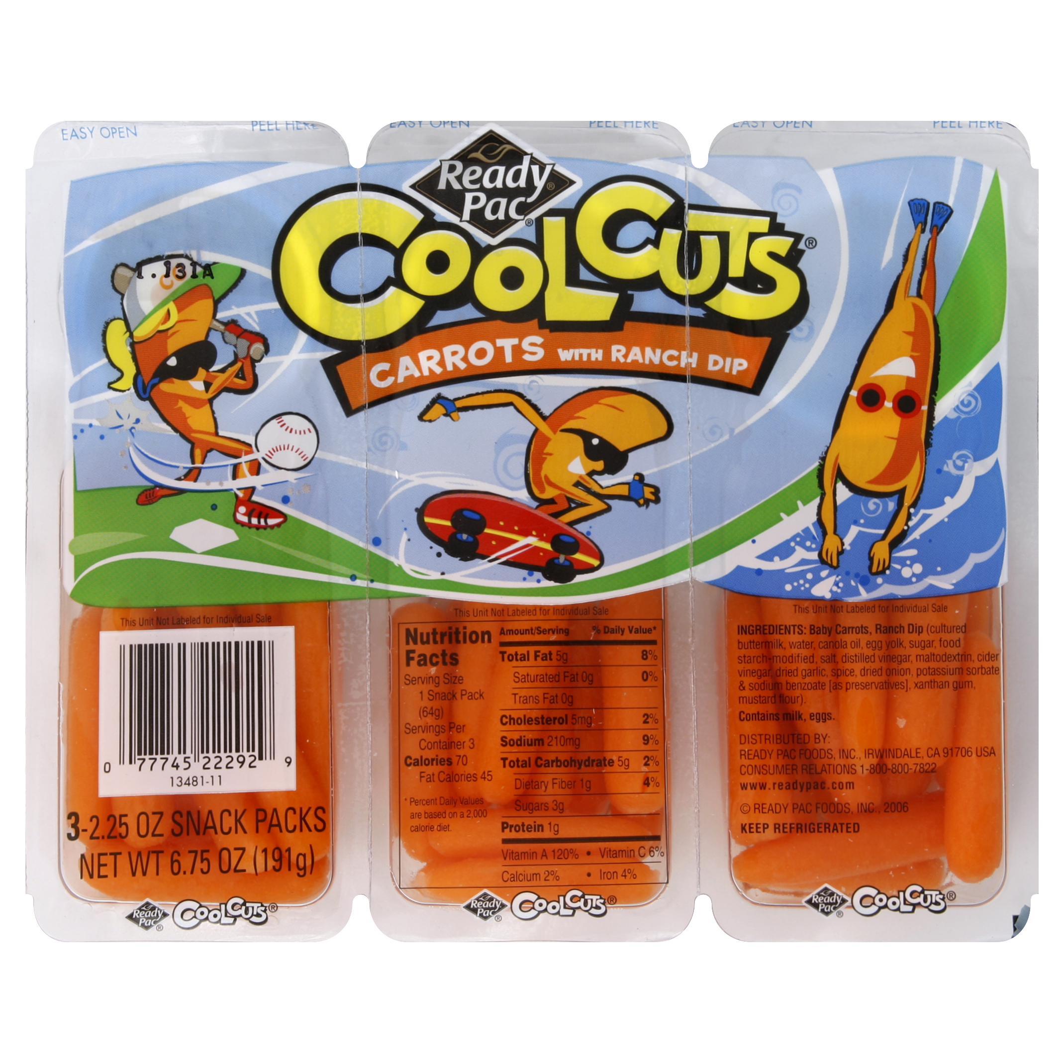 Ready Pac Carrots 3 Ea