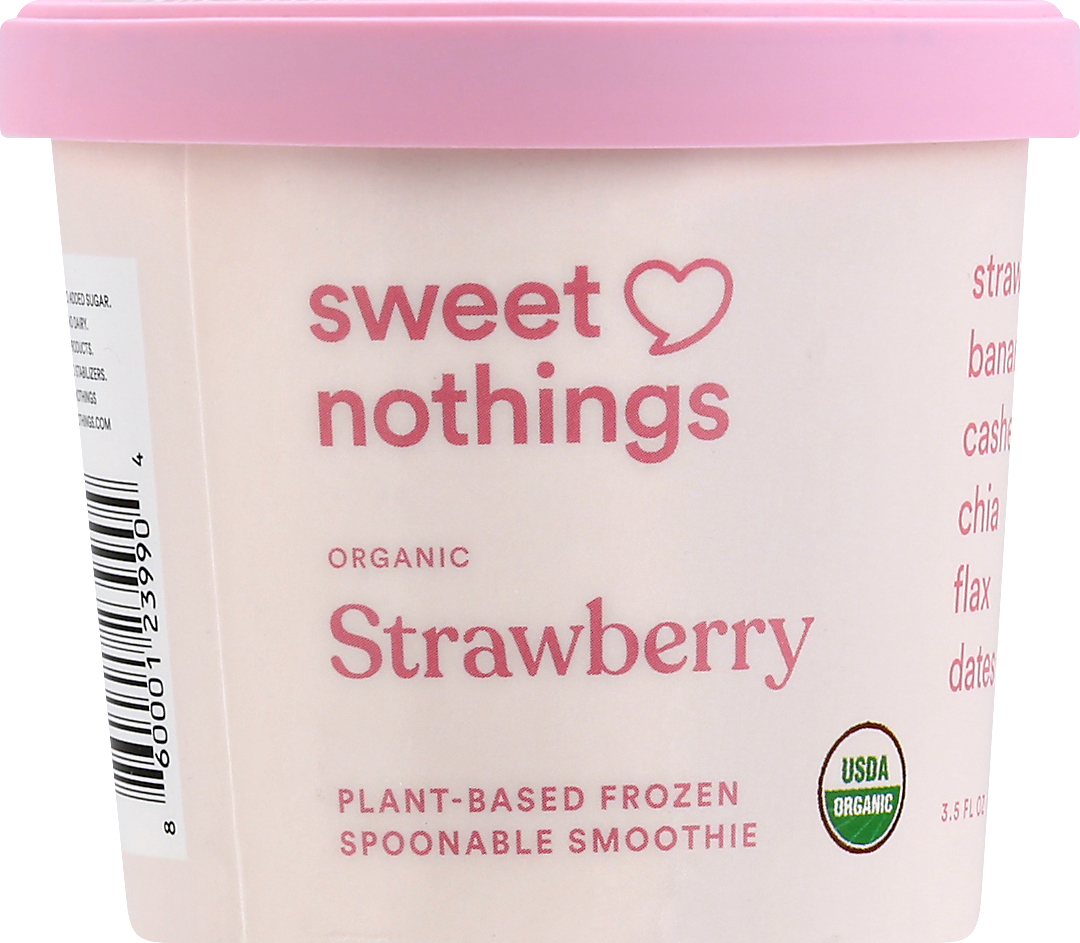 Frozen Spoonable Smoothie, Organic, Plant-Based, Strawberry