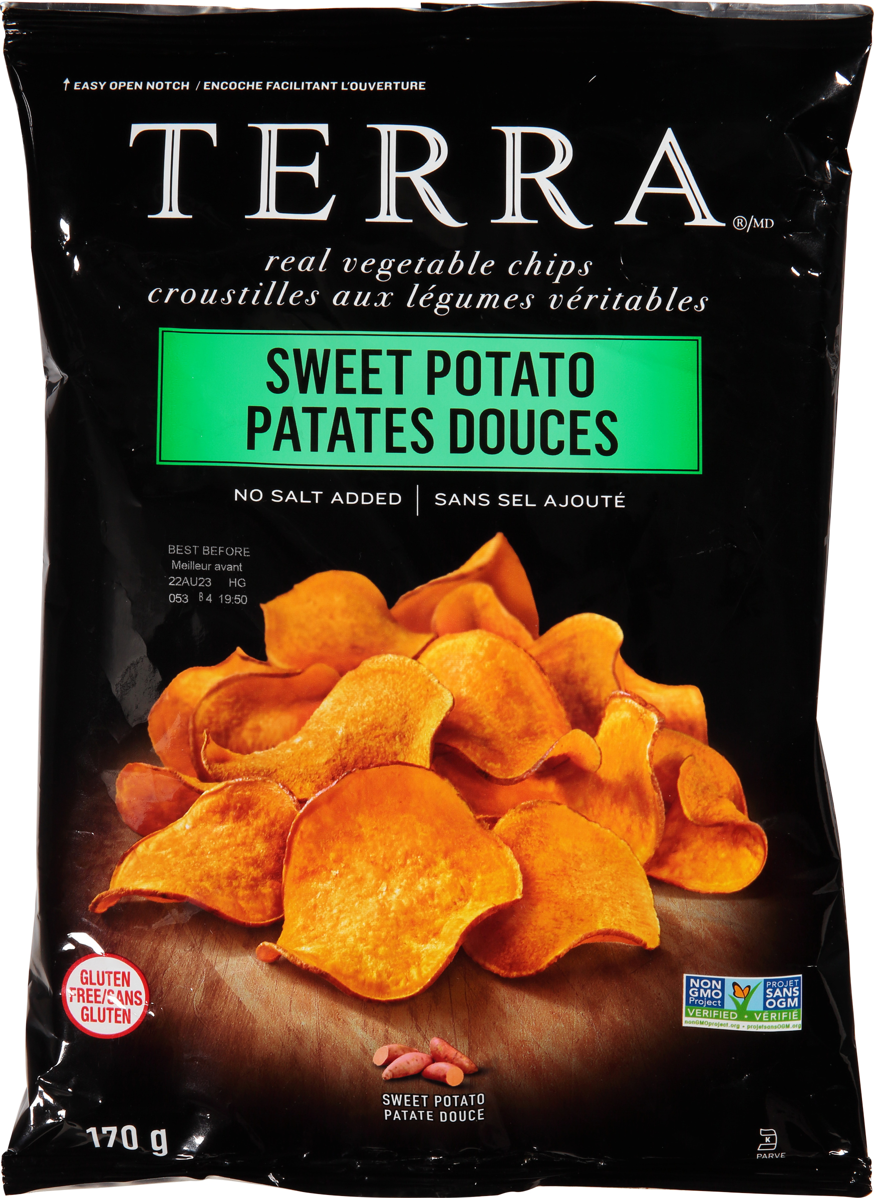 Vegetable Chips, Real, No Salt Added, Sweet Potato