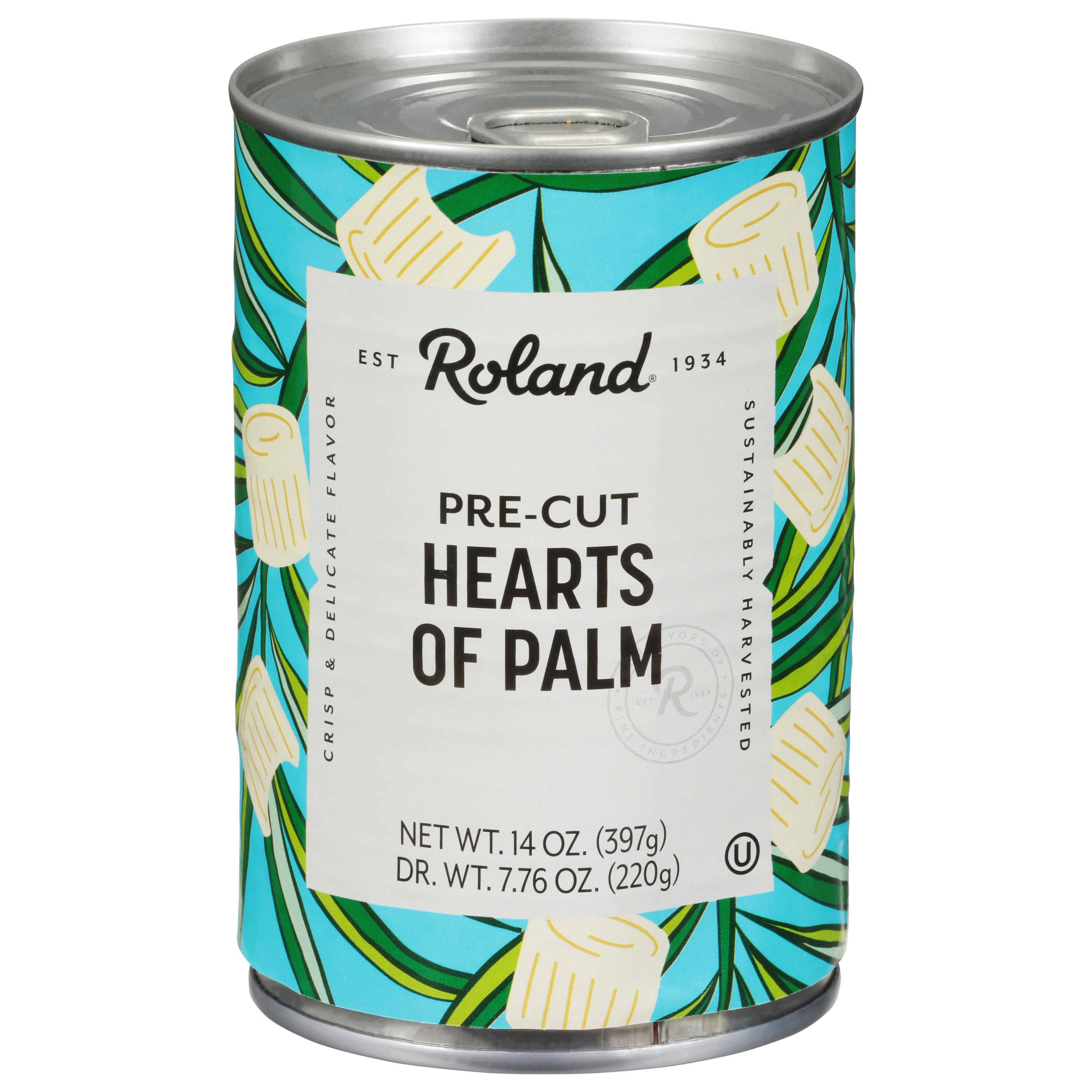 Roland Pre-cut Hearts Of Palm 14 Oz