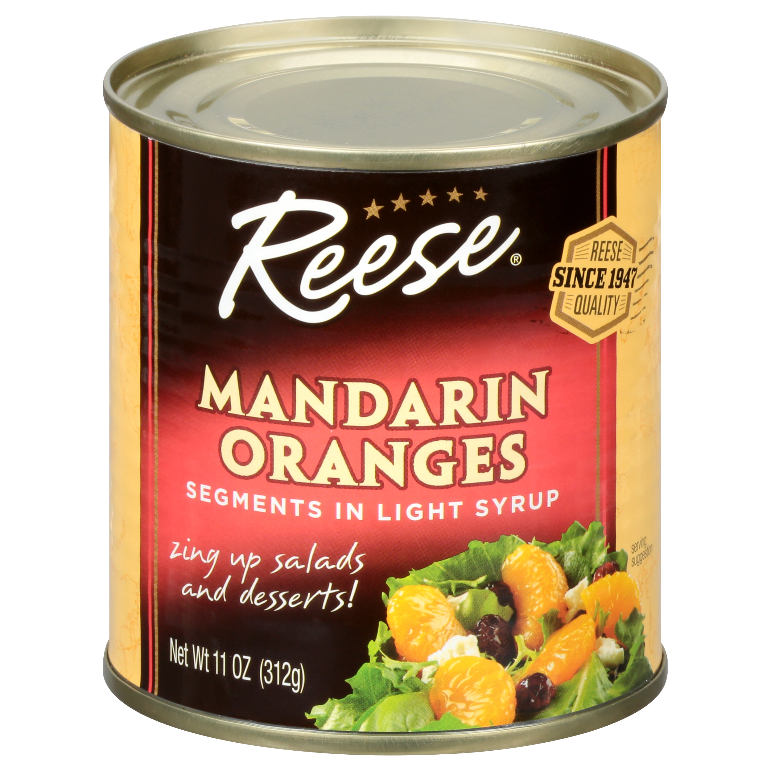 Reese Segments In Light Syrup Mandarin Oranges 11 Oz