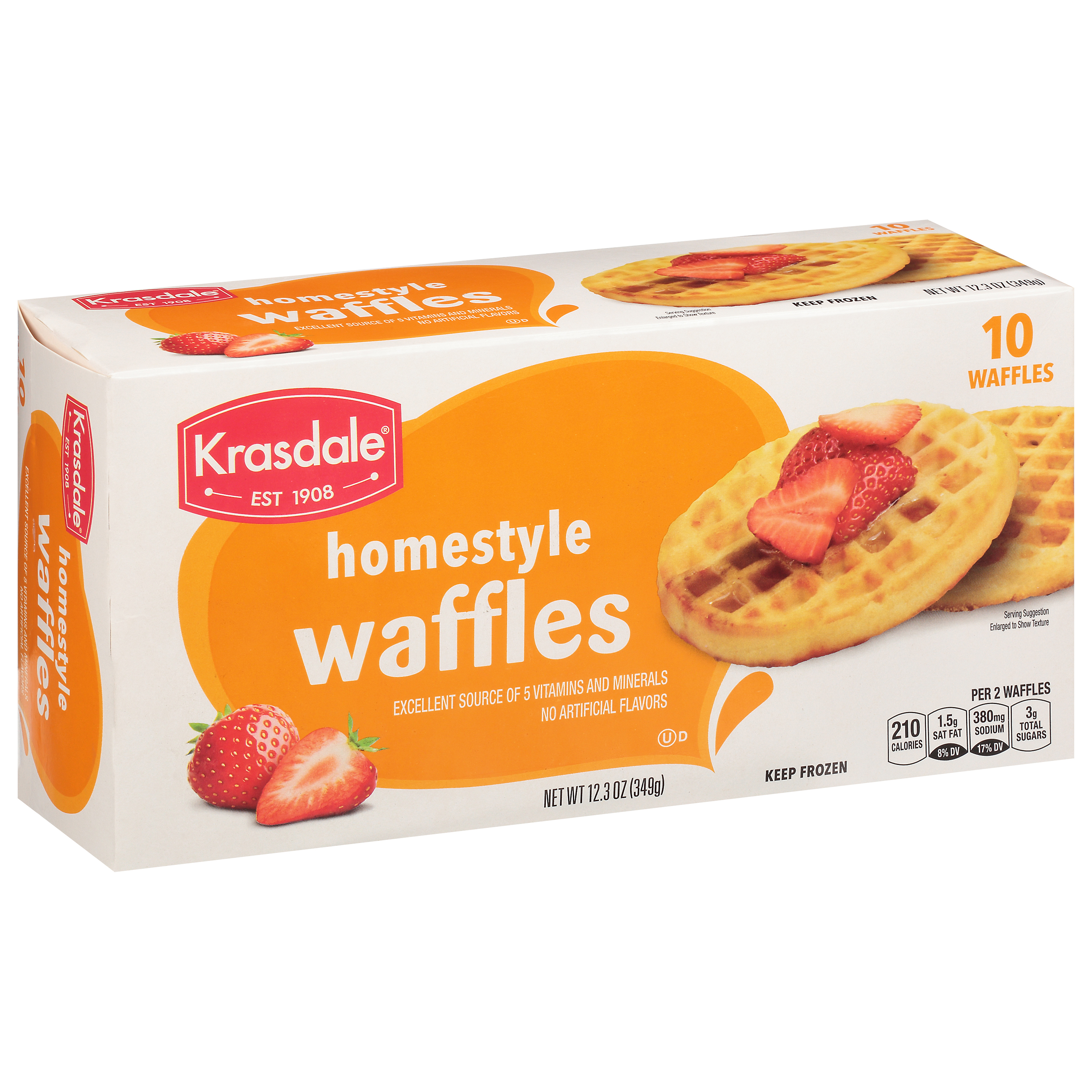 Krasdale Homestyle Waffles 10 Ea