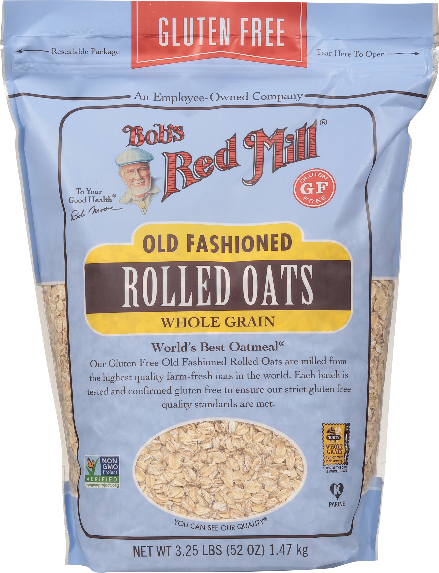 Rolled Oats, Old Fashioned, Whole Grain