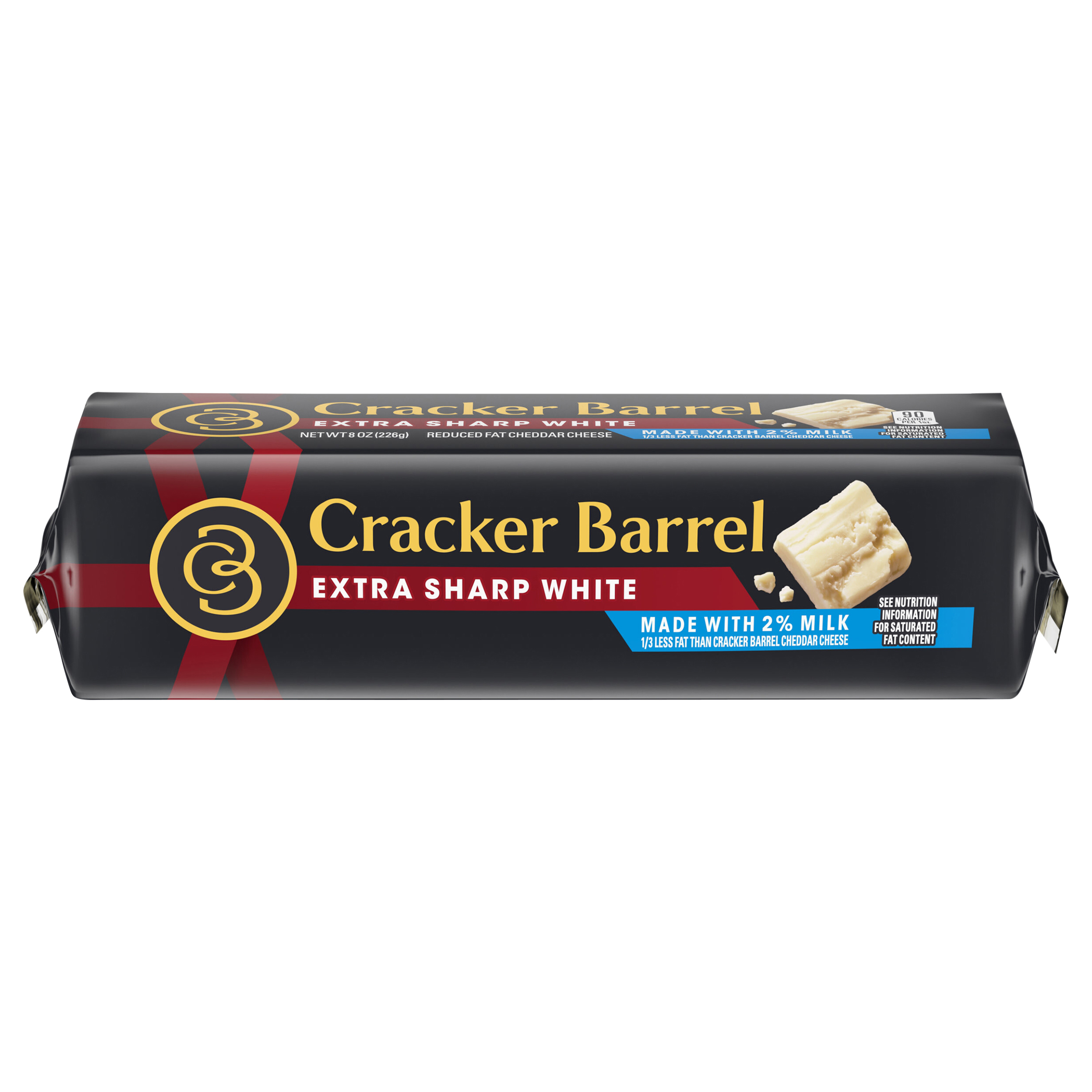 Cheese, Reduced Fat, Cheddar, Extra Sharp White