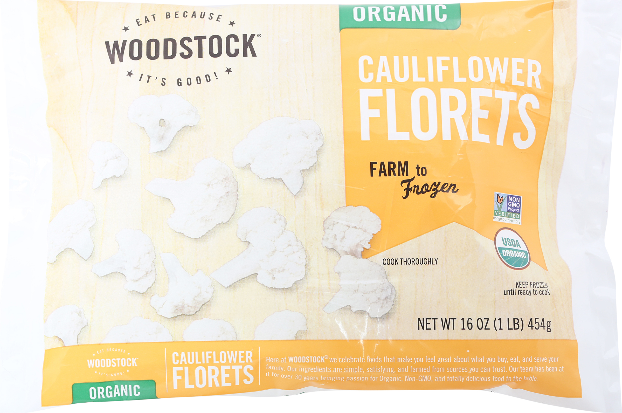 Cauliflower Florets, Organic